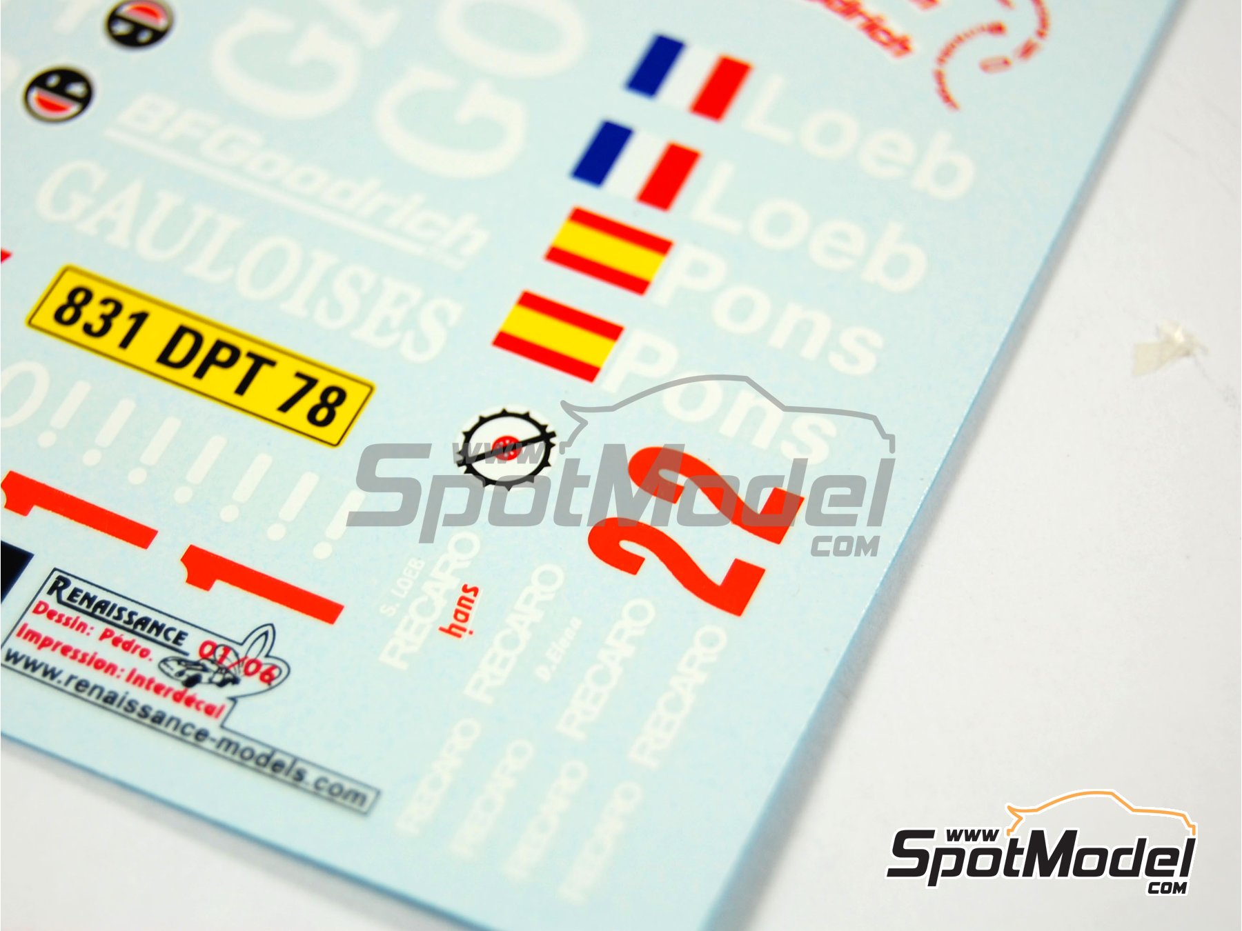 Image 22: Citroen Xsara WRC sponsored by Gauloises - Japan Rally 2006 | Marking / livery in 1/24 scale manufactured by Renaissance Models (ref.&nbsp;TK24-276, also TK24/276)