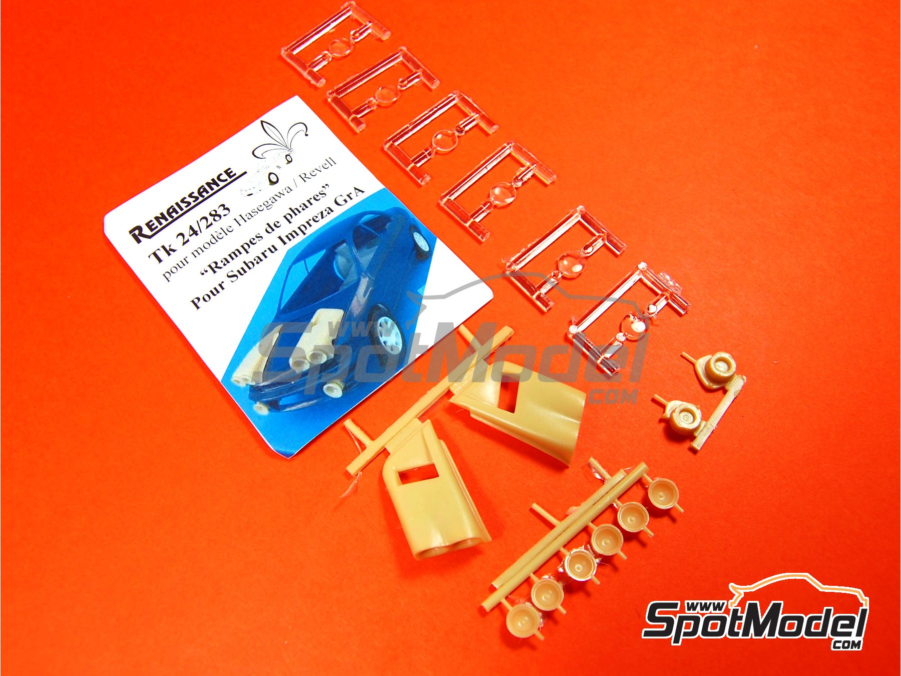 Image 1: Subaru Impreza Grupo A - Juego de luces de noche | Transkit en escala 1/24 fabricado por Renaissance Models (ref. TK24-283, tambien TK24/283)