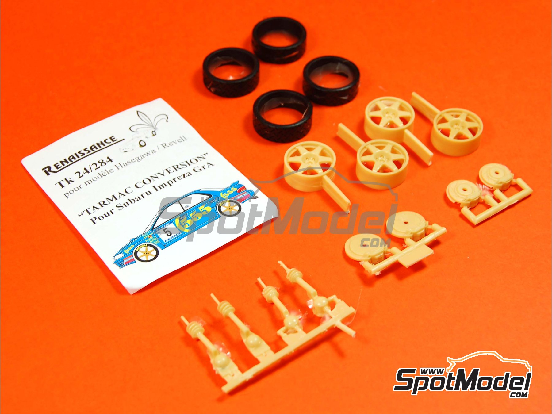 Image 1: Subaru Impreza Grupo A conversión asfalto | Set de conversión a asfalto en escala 1/24 fabricado por Renaissance Models (ref. TK24-284, tambien TK24/284)