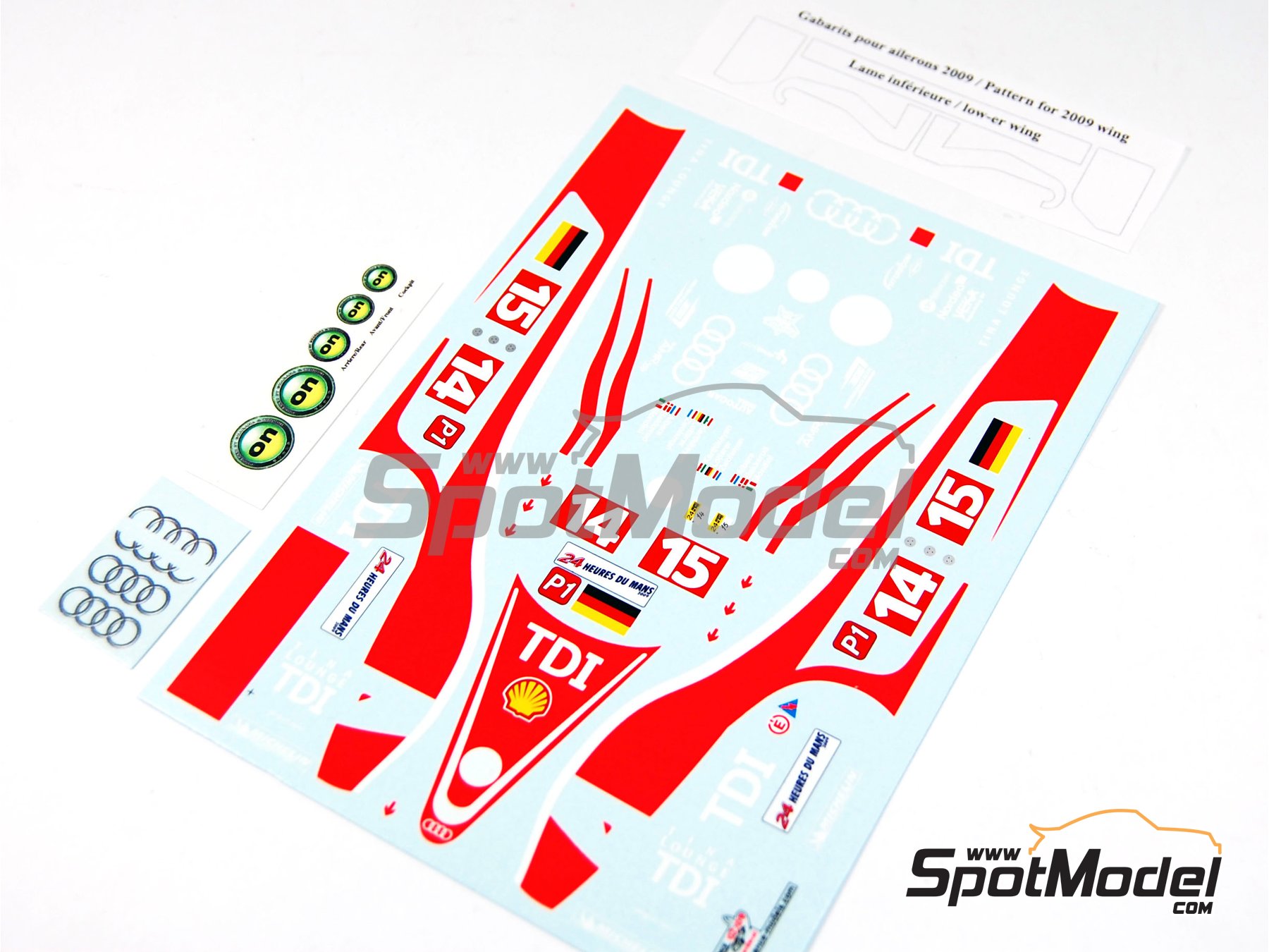 COLORADO 2497 DECALS 1/24 AUDI R10 TDI LE MANS 2008 COLORADO 2497 DECALS 1/24 AUDI R10 TDI LE MANS 2008