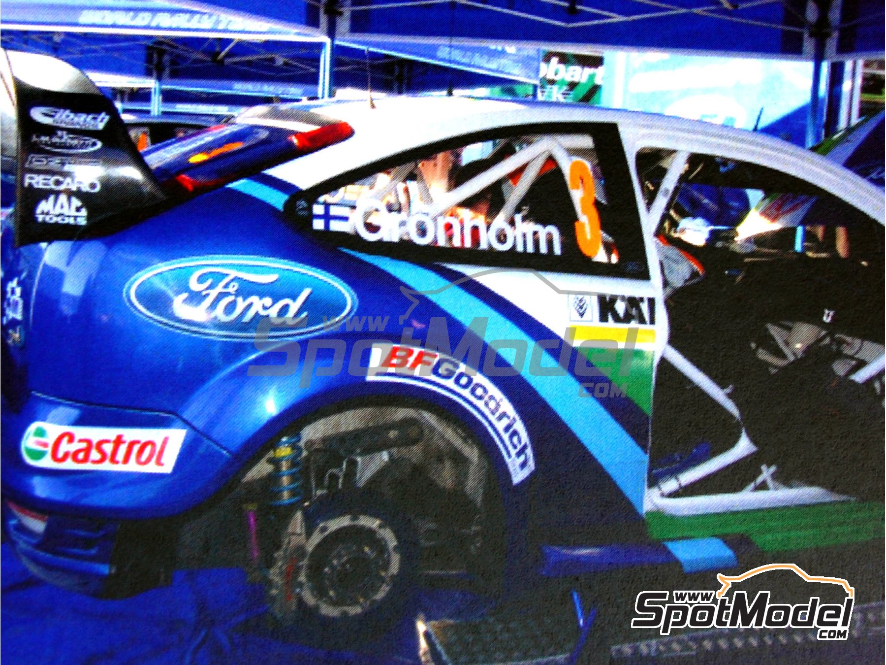 MARCUS GRÖNHOLM 2 time WRC Champion hand autographed 6x4 photo Ford