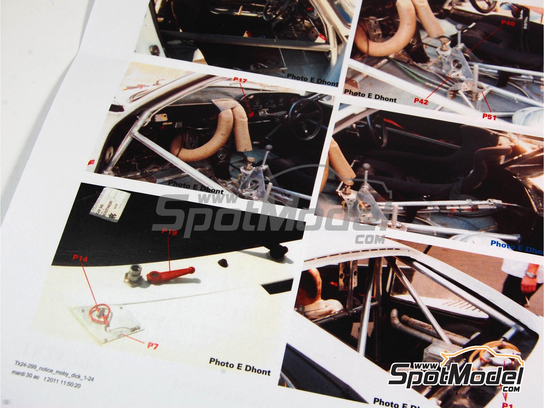 Image 6: Porsche 935/78 Moby Dick | Set de mejora y detallado en escala&nbsp;1/24 fabricado por Renaissance Models (ref.&nbsp;TK24-299, tambien TK24/299)