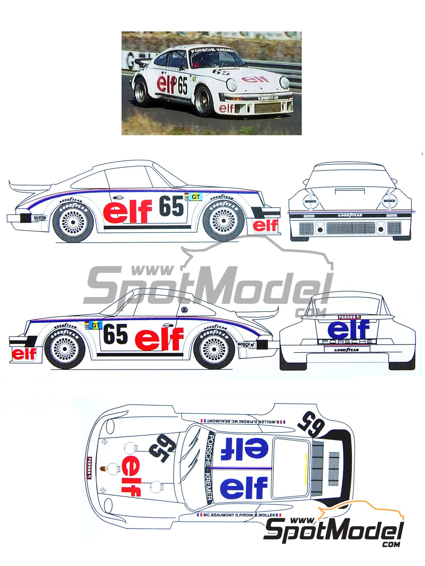 Decals Porsche 935 Norisring 1977 70 1:32 1:43 1:24 1:18 calcas 