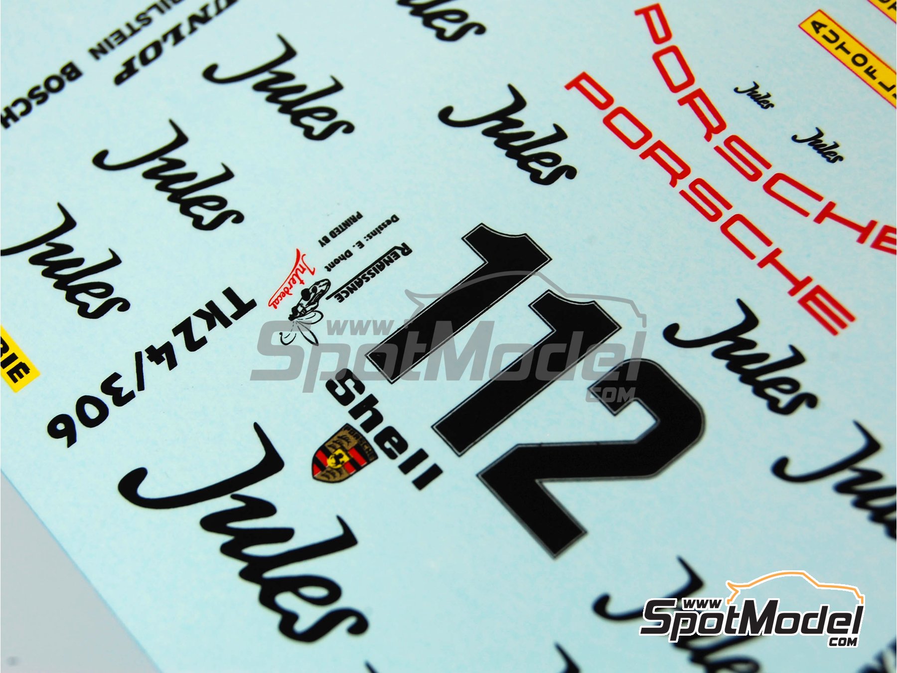 Image 9: Porsche 936 patrocinado por Jules - 24 Horas de Le Mans 1981 | Decoraci&oacute;n en escala&nbsp;1/24 fabricado por Renaissance Models (ref.&nbsp;TK24-306, tambien TK24/306)