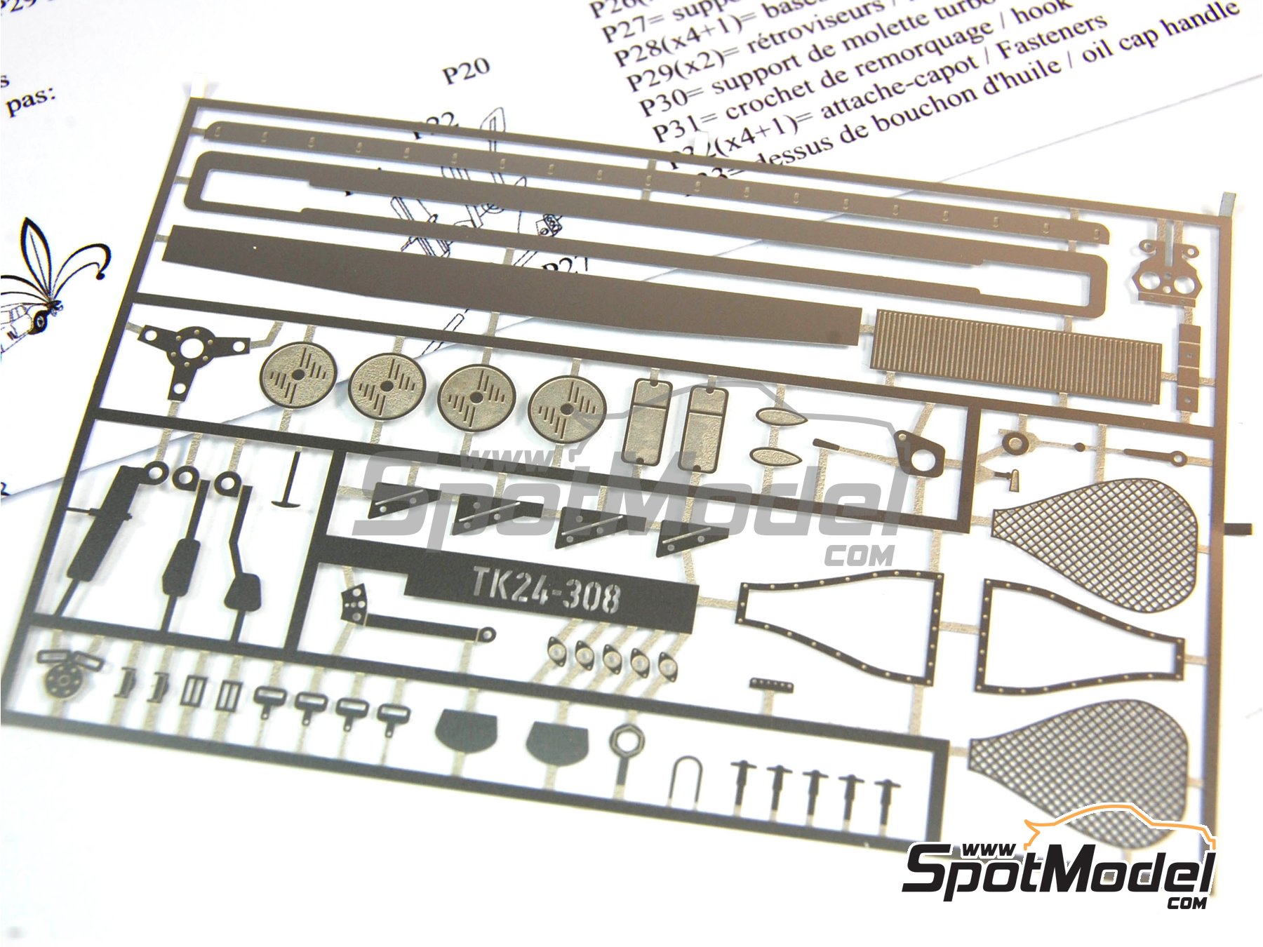 Image 4: Porsche 936 -  1978 | Set de mejora y detallado en escala&nbsp;1/24 fabricado por Renaissance Models (ref.&nbsp;TK24-308, tambien TK24/308)