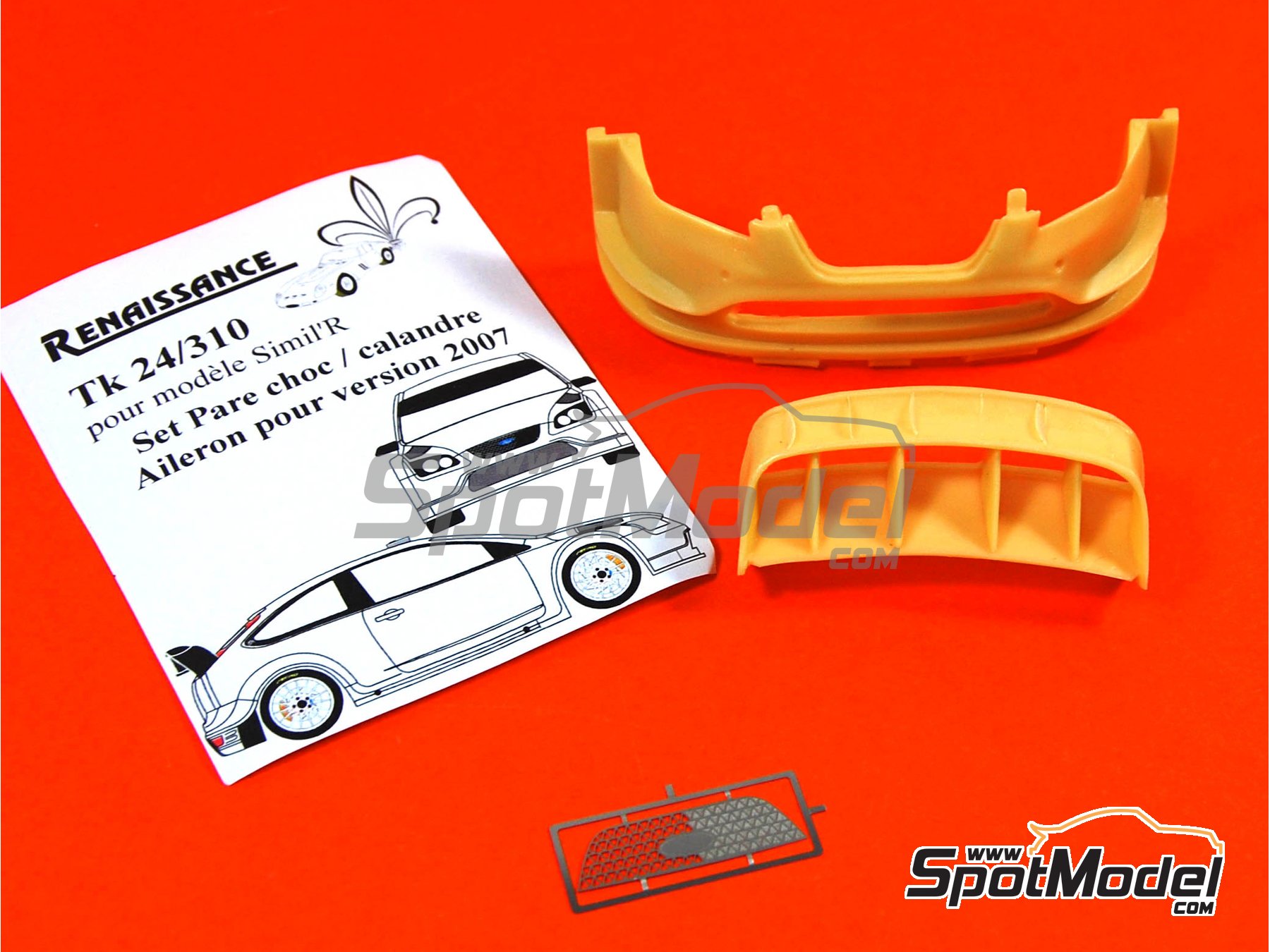 Image 1: Ford Focus WRC RS07 -  2007 | Transkit en escala 1/24 fabricado por Renaissance Models (ref. TK24-310, tambien TK24/310)