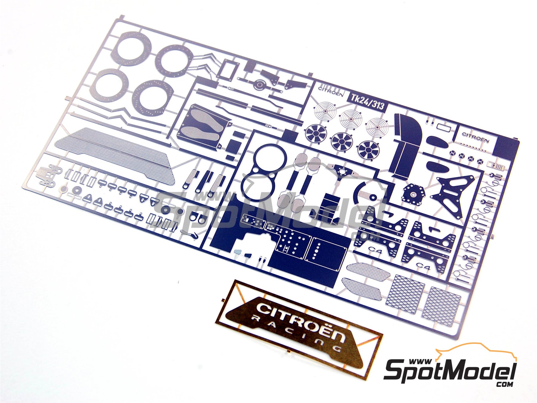 Image 9: Citroen C4 WRC | Detail up set in 1/24 scale manufactured by Renaissance Models (ref.&nbsp;TK24-313, also TK24/313)
