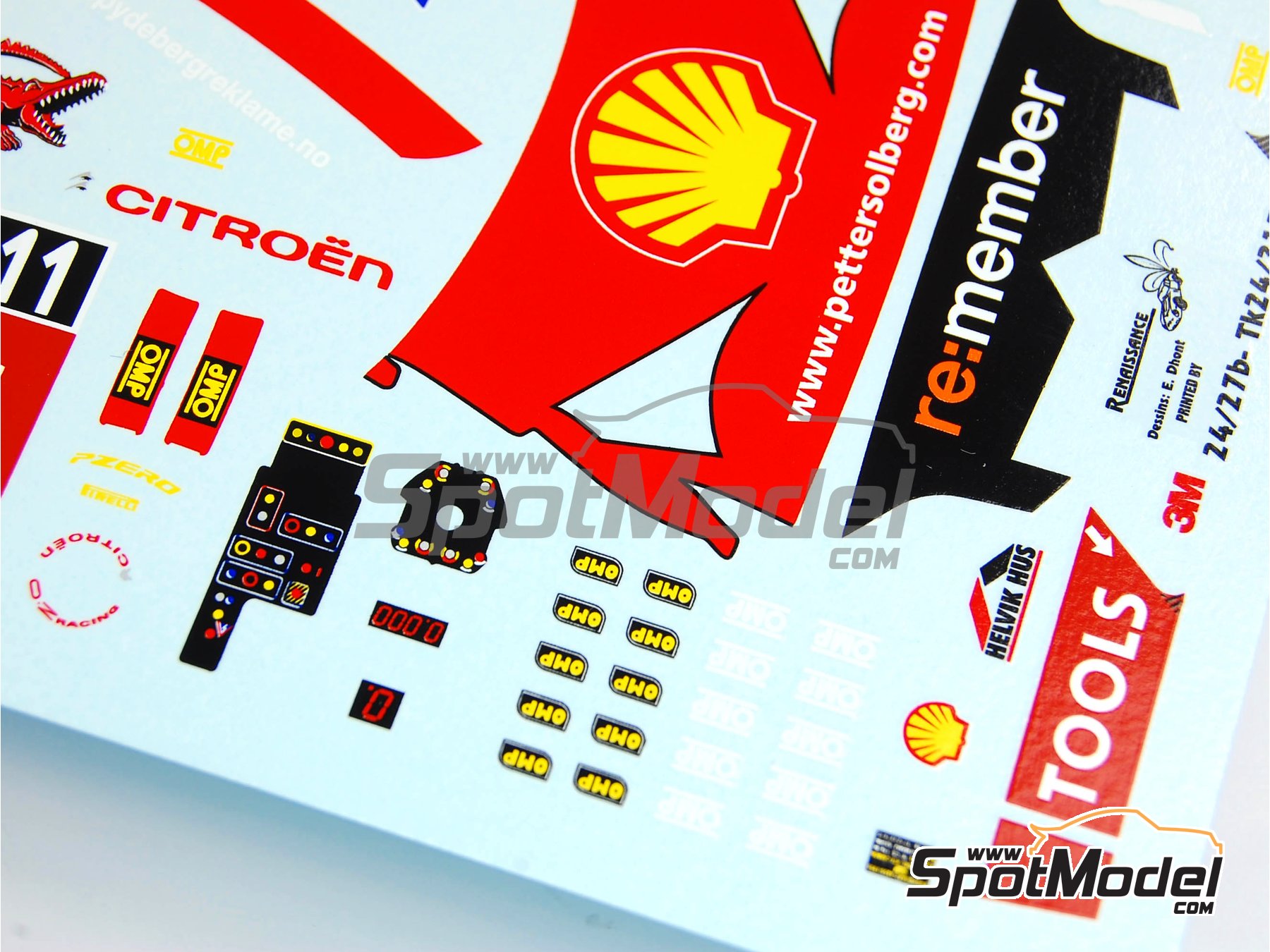 Image 3: Citroen C4 WRC Petter Solberg WRT Team sponsored by Mad Croc - Alsace France Rally 2010 | Marking / livery in 1/24 scale manufactured by Renaissance Models (ref. TK24-317, also TK24/317)