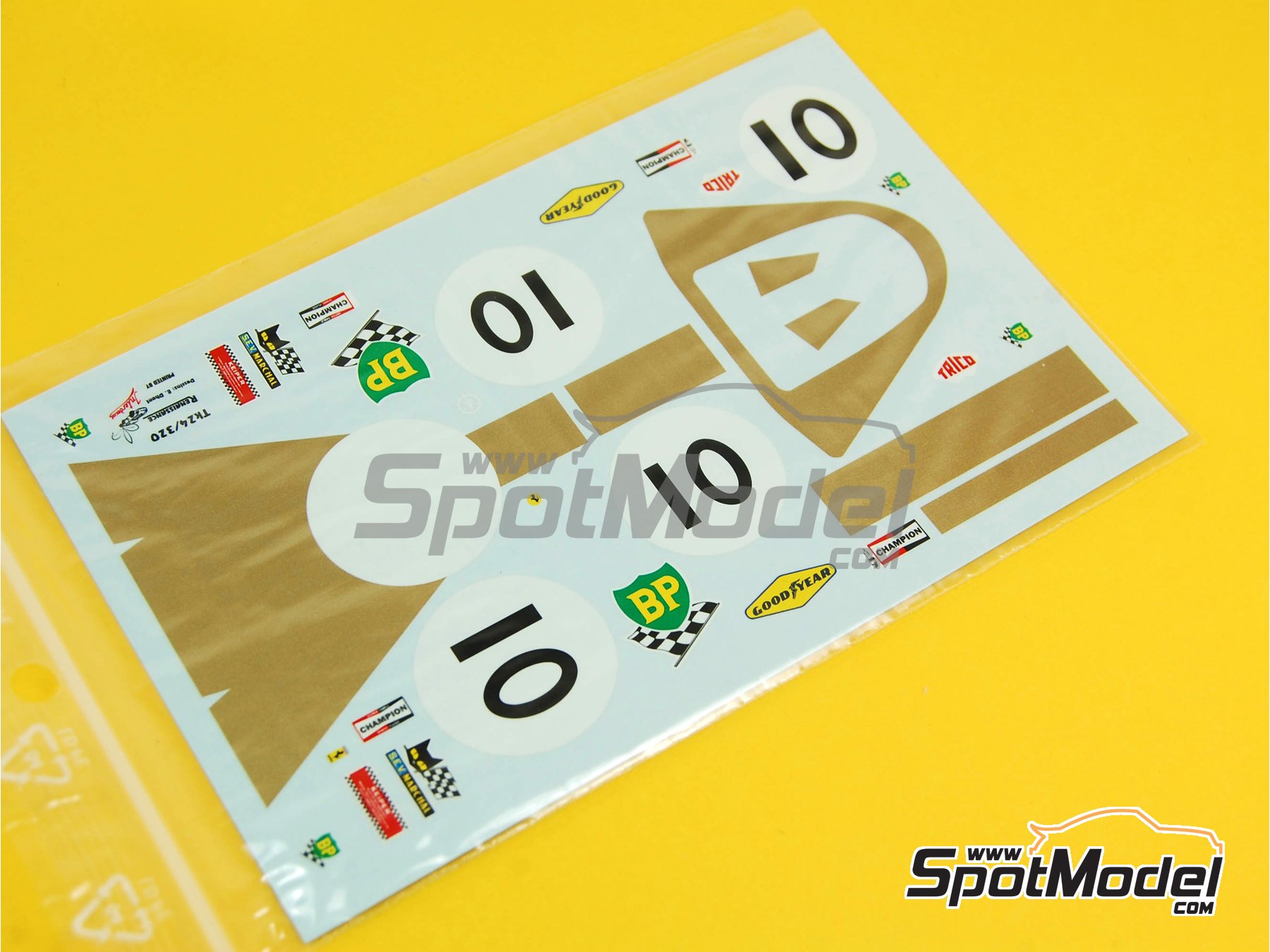 Image 7: Ferrari 512S sponsored by BP - 24 Hours Le Mans 1970 | Marking / livery in 1/24 scale manufactured by Renaissance Models (ref.&nbsp;TK24-320, also TK24/320)