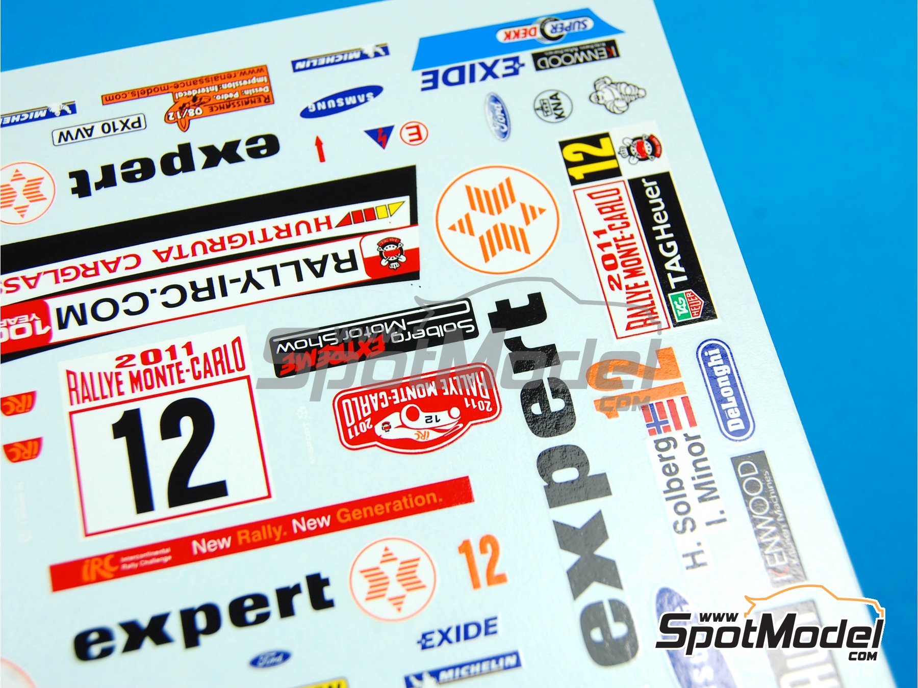 Image 6: Ford Fiesta S2000 patrocinado por Expert - Rally de Monte Carlo - Rallye Automobile de Monte-Carlo 2011 | Decoración en escala 1/24 fabricado por Renaissance Models (ref. TK24-340, tambien TK24/340)