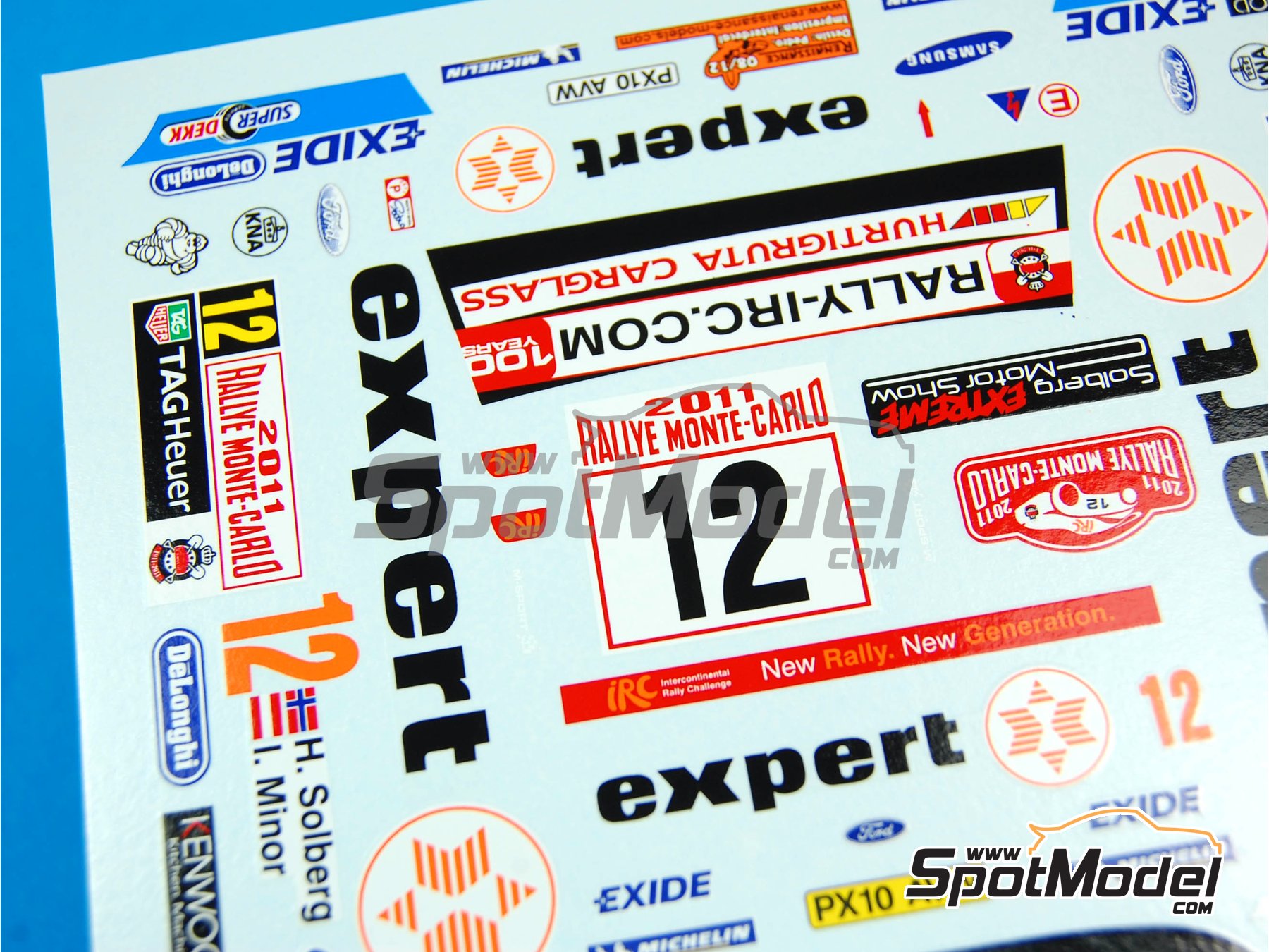 Image 7: Ford Fiesta S2000 patrocinado por Expert - Rally de Monte Carlo - Rallye Automobile de Monte-Carlo 2011 | Decoración en escala 1/24 fabricado por Renaissance Models (ref. TK24-340, tambien TK24/340)