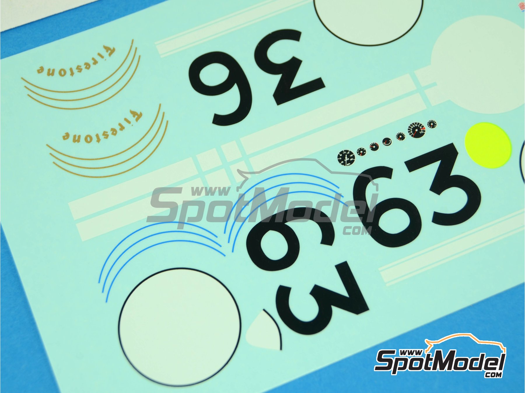 Image 5: Ford GT40 Mk II Shelby American Team sponsored by Ford - 24 Hours Le Mans 1966 | Marking / livery in 1/24 scale manufactured by Renaissance Models (ref.&nbsp;TK24-345, also TK24/345)