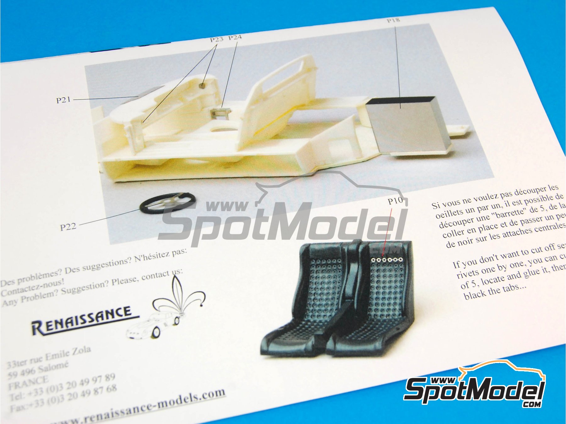 Image 6: Ford GT40 Mk II -  1966 | Detail up set in 1/24 scale manufactured by Renaissance Models (ref.&nbsp;TK24-349, also TK24/349)