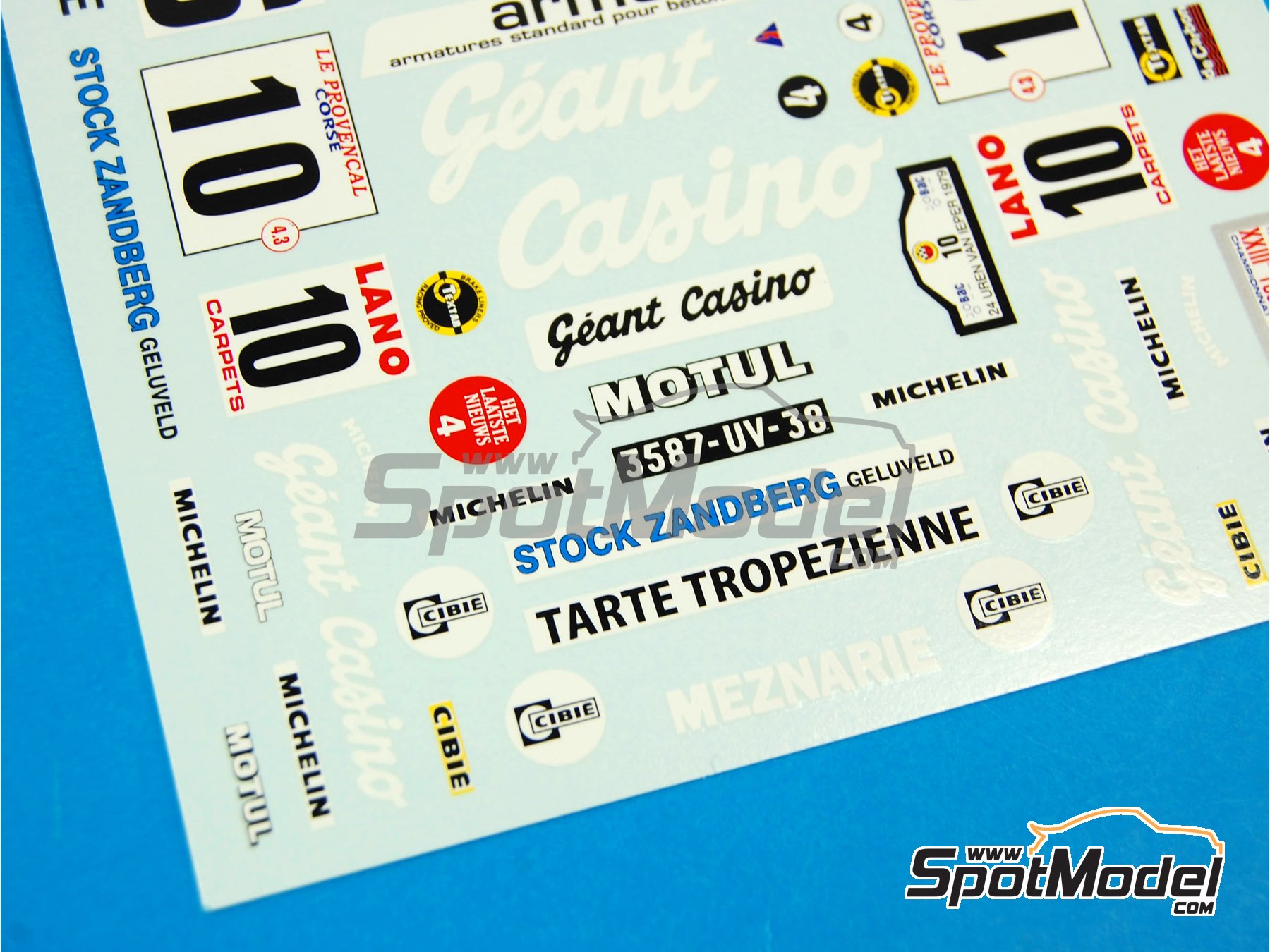 Image 3: Porsche 911 SC Group 4 sponsored by Grant Casino - Antibes Rally, Tour de Corse 1979 | Marking / livery in 1/24 scale manufactured by Renaissance Models (ref. TK24-363, also TK24/363)