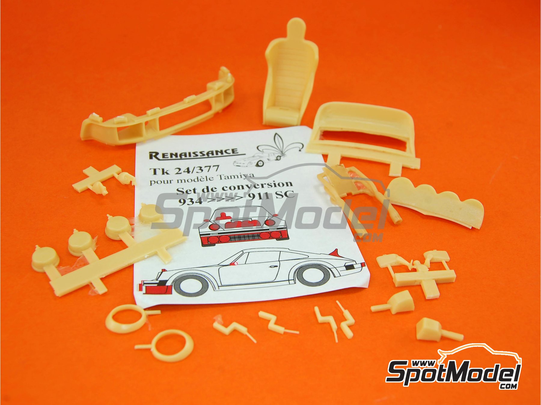 Image 1: Porsche 911 SC Grupo 4: Conversión versión rally | Transkit en escala 1/24 fabricado por Renaissance Models (ref. TK24-377, tambien TK24/377)