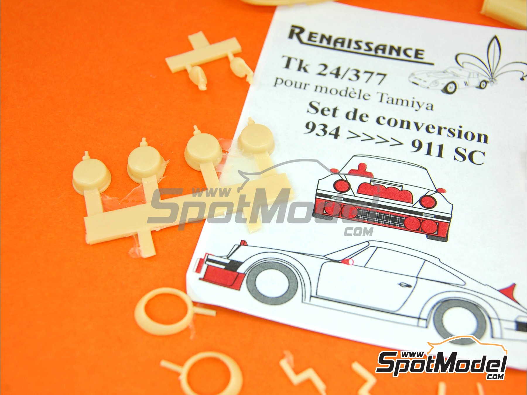 Image 2: Porsche 911 SC Grupo 4: Conversión versión rally | Transkit en escala 1/24 fabricado por Renaissance Models (ref. TK24-377, tambien TK24/377)