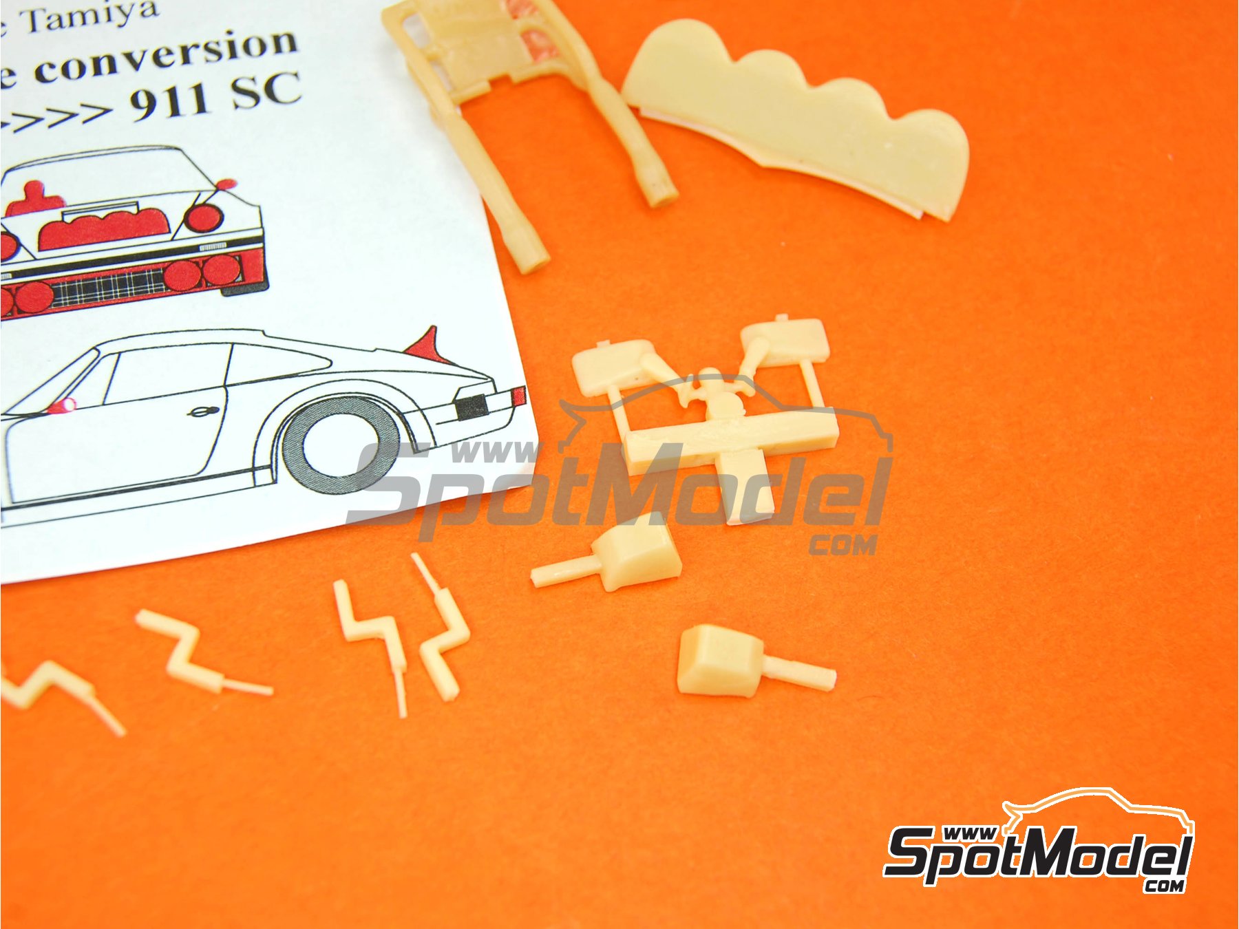 Image 3: Porsche 911 SC Grupo 4: Conversión versión rally | Transkit en escala 1/24 fabricado por Renaissance Models (ref. TK24-377, tambien TK24/377)