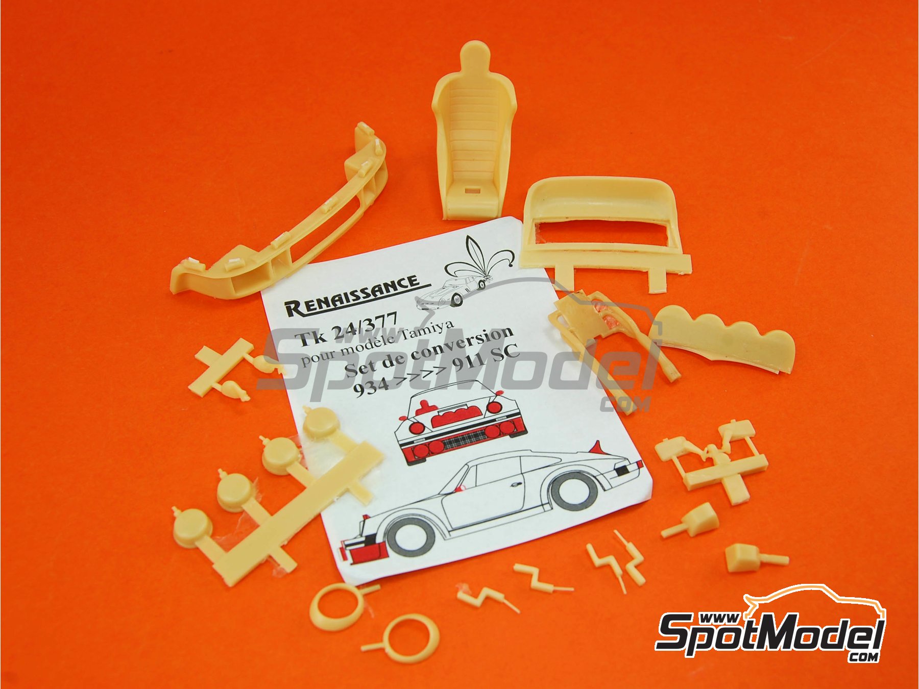 Image 8: Porsche 911 SC Grupo 4: Conversión versión rally | Transkit en escala 1/24 fabricado por Renaissance Models (ref. TK24-377, tambien TK24/377)