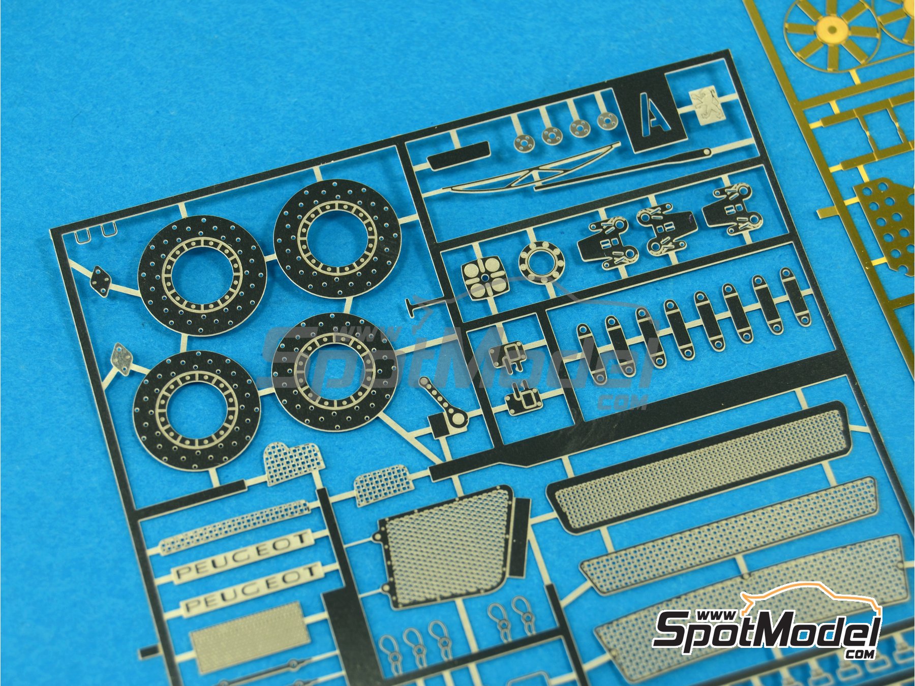 Image 8: Peugeot 405 Turbo 16 | Detail up set in 1/24 scale manufactured by Renaissance Models (ref.&nbsp;TK24-378, also TK24/378)