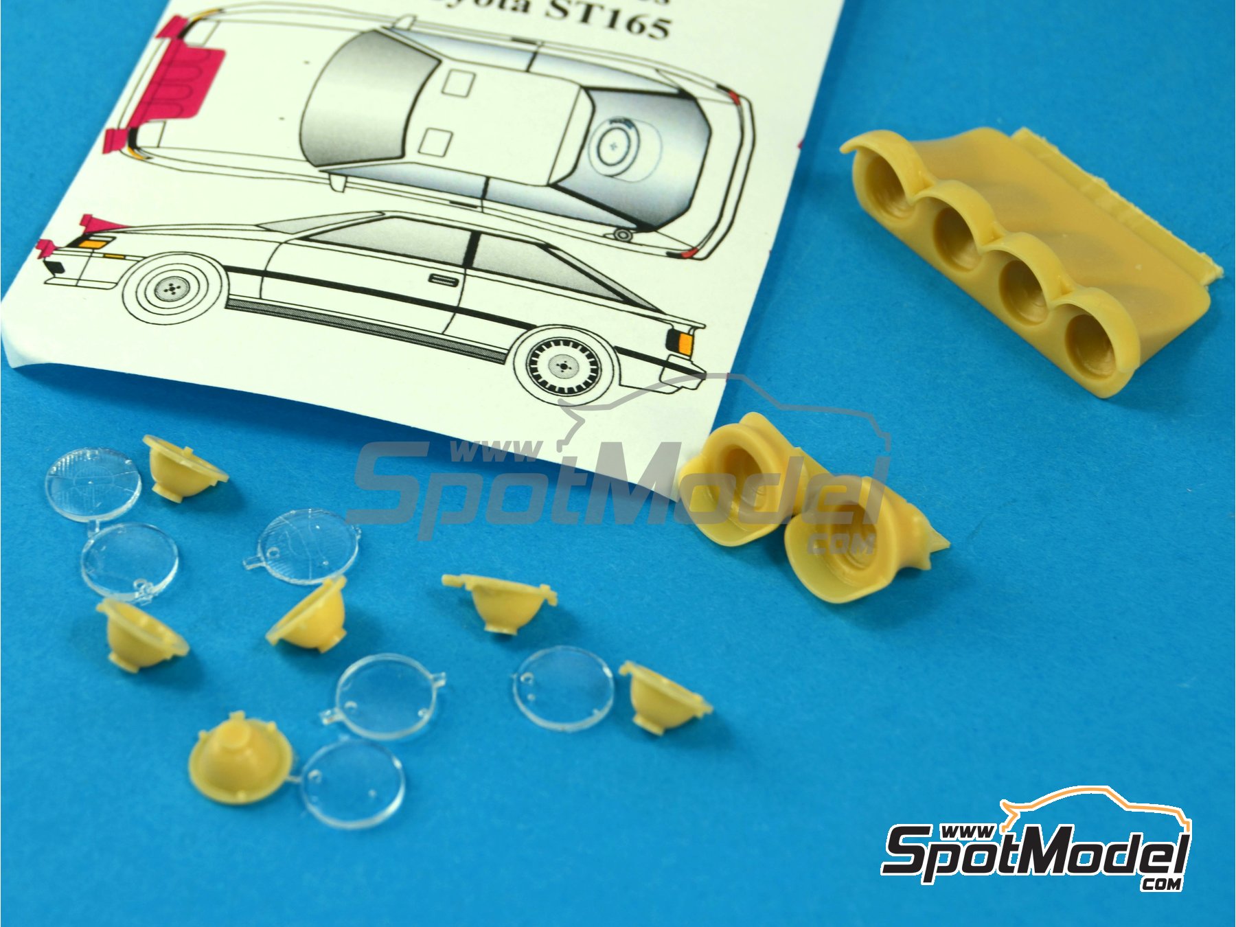 Image 1: Toyota Celica GT Four ST165 Group A: Light set | Lights in 1/24 scale manufactured by Renaissance Models (ref.&nbsp;TK24-393, also TK24/393)
