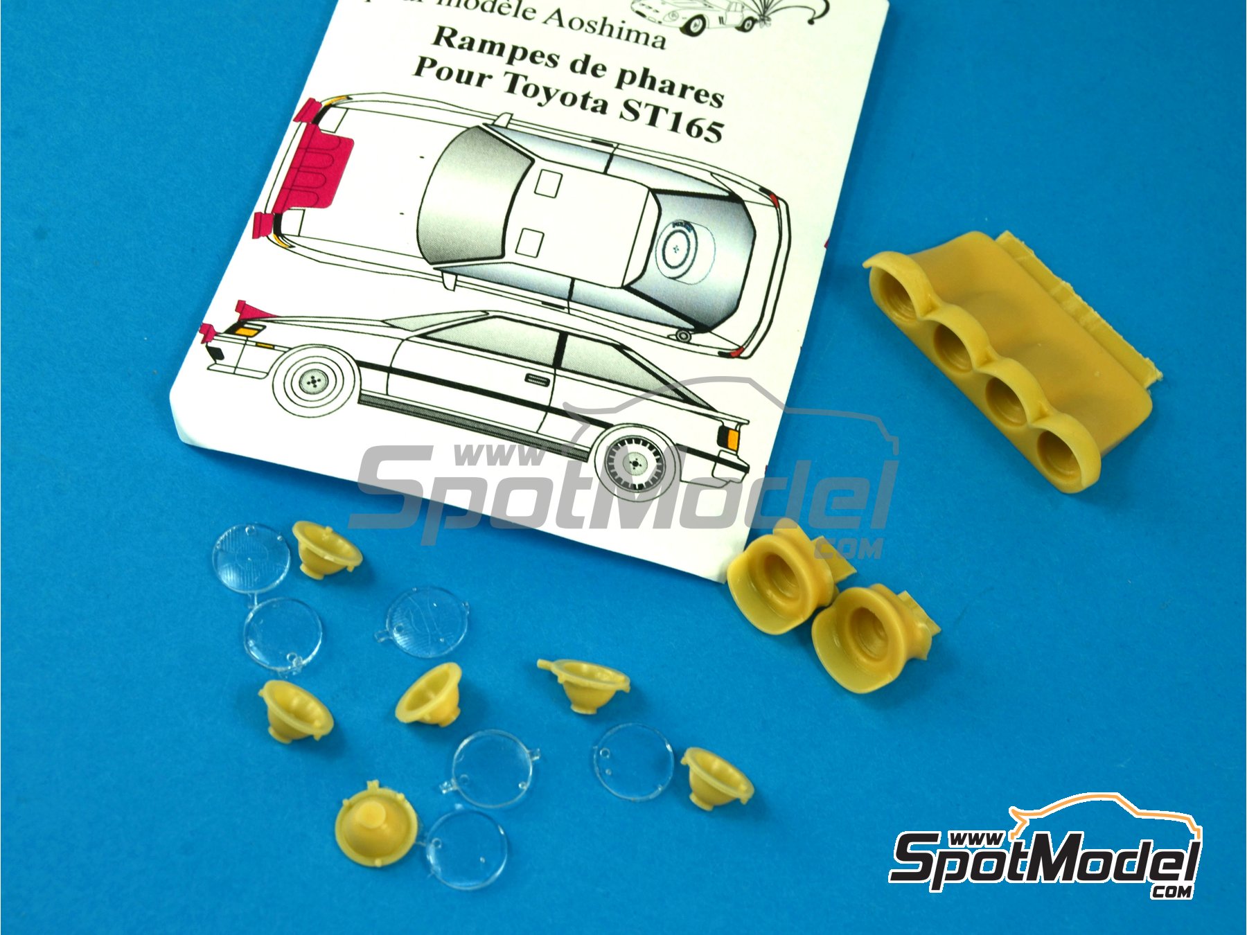 Image 2: Toyota Celica GT Four ST165 Group A: Light set | Lights in 1/24 scale manufactured by Renaissance Models (ref.&nbsp;TK24-393, also TK24/393)