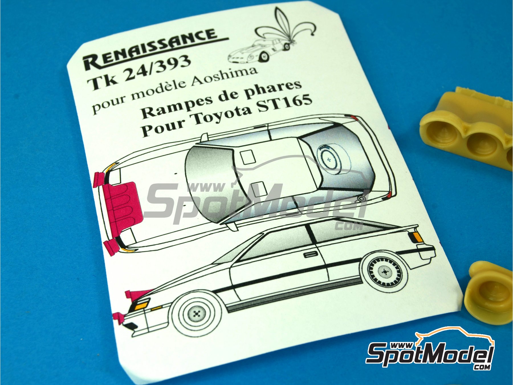 Image 3: Toyota Celica GT Four ST165 Group A: Light set | Lights in 1/24 scale manufactured by Renaissance Models (ref.&nbsp;TK24-393, also TK24/393)
