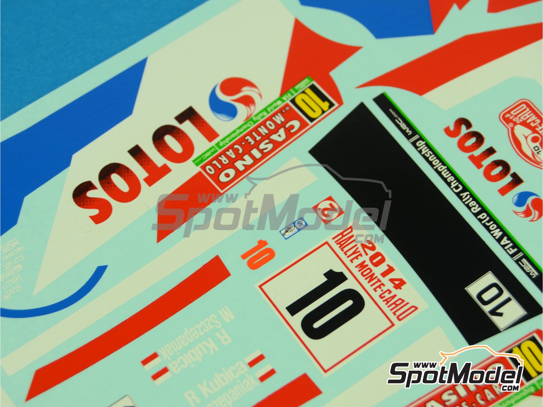 Image 5: Ford Fiesta WRC sponsored by Lotos - Monte Carlo Rally - Rallye Automobile de Monte-Carlo 2014 | Marking / livery in 1/24 scale manufactured by Renaissance Models (ref.&nbsp;TK24-400, also TK24/400)
