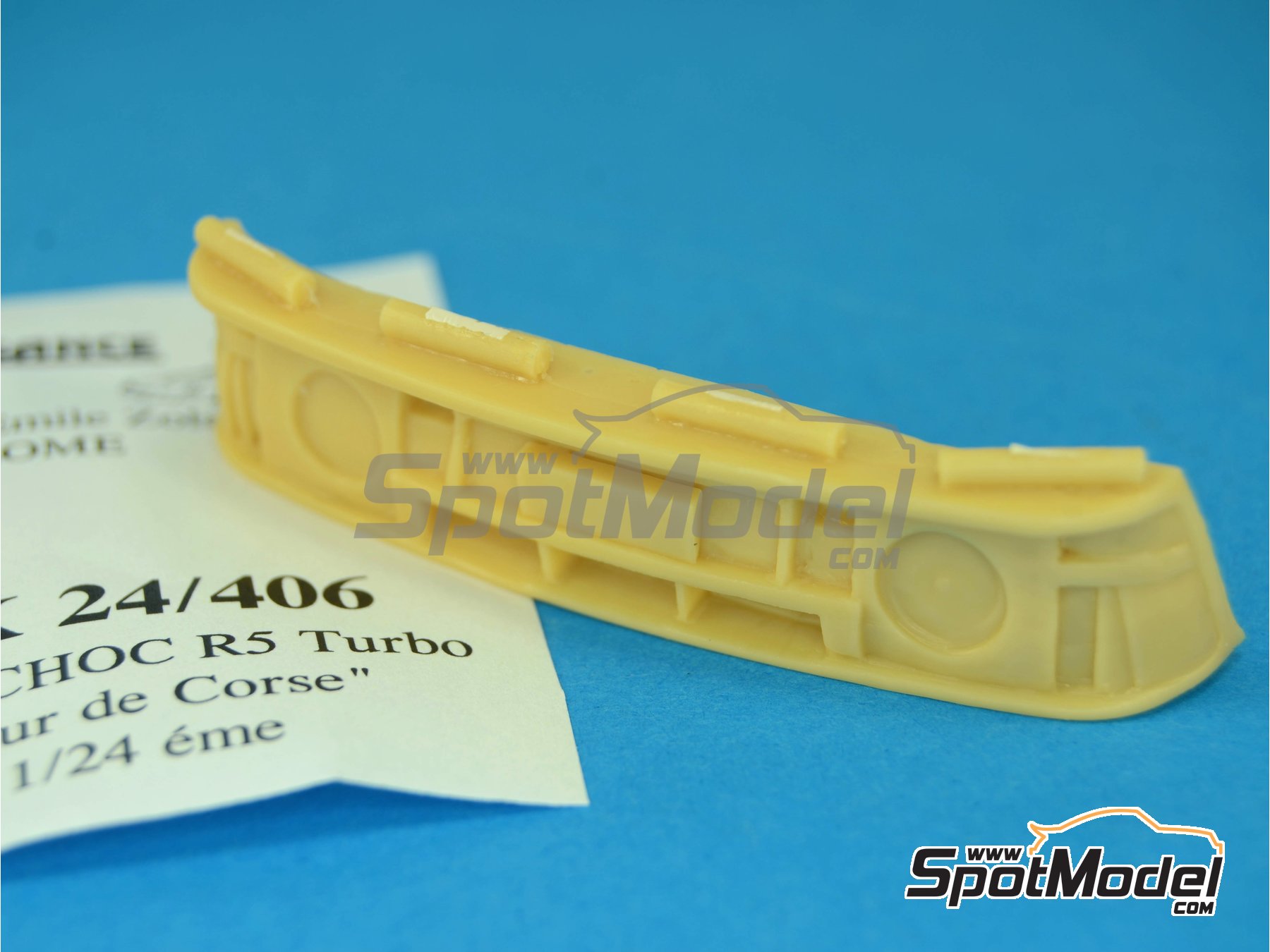 Image 2: Renault 5 Turbo Tour de Corse - Paragolpes delantero | Mejora en escala&nbsp;1/24 fabricado por Renaissance Models (ref.&nbsp;TK24-406, tambien TK24/406)