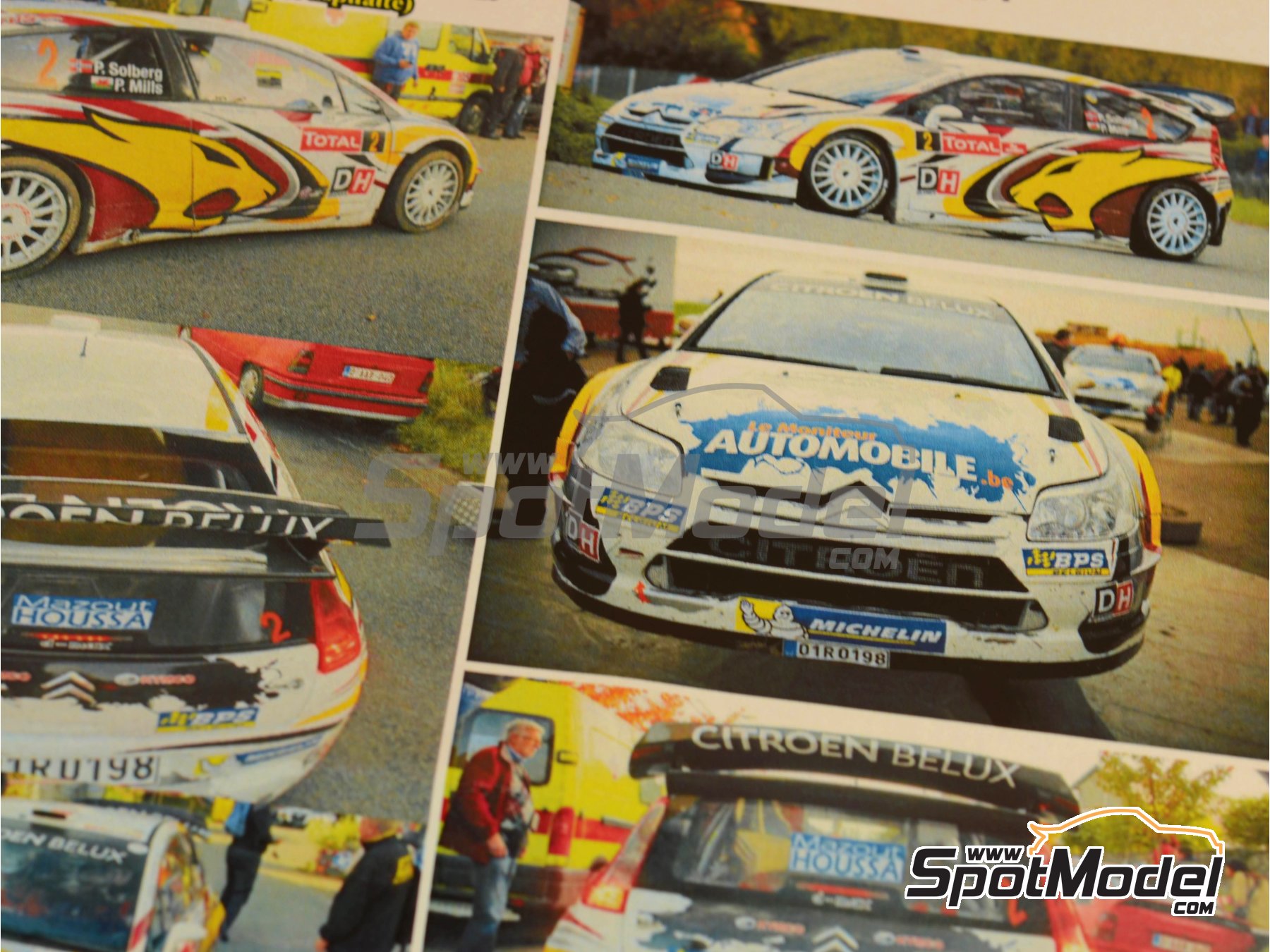 Image 8: Citroen C4 WRC patrocinado por Marc VDS - Rally Condroz de B&eacute;lgica - Rallye du Condroz 2014 | Calcas de agua en escala&nbsp;1/24 fabricado por Renaissance Models (ref.&nbsp;TK24-408, tambien TK24/408)