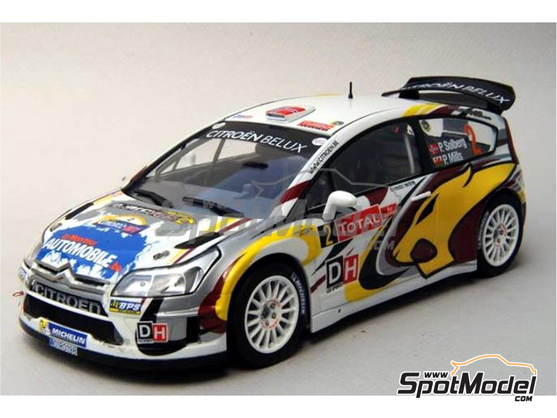 Image 11: Citroen C4 WRC patrocinado por Marc VDS - Rally Condroz de B&eacute;lgica - Rallye du Condroz 2014 | Calcas de agua en escala&nbsp;1/24 fabricado por Renaissance Models (ref.&nbsp;TK24-408, tambien TK24/408)