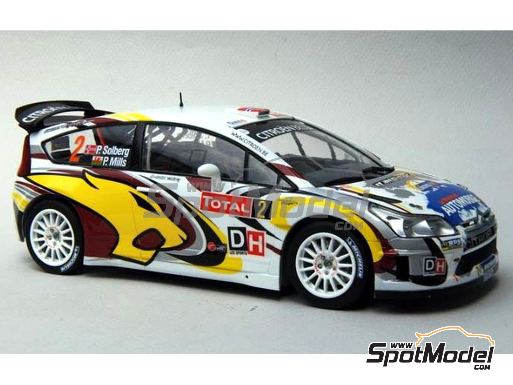 Image 13: Citroen C4 WRC patrocinado por Marc VDS - Rally Condroz de B&eacute;lgica - Rallye du Condroz 2014 | Calcas de agua en escala&nbsp;1/24 fabricado por Renaissance Models (ref.&nbsp;TK24-408, tambien TK24/408)