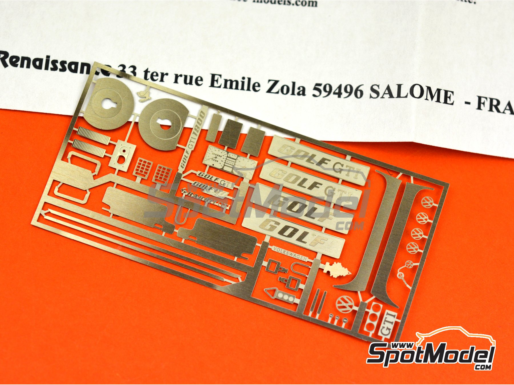 Image 3: Volkswagen Golf Mk I GTI | Detail up set in 1/24 scale manufactured by Renaissance Models (ref.&nbsp;TK24-410, also TK24/410)