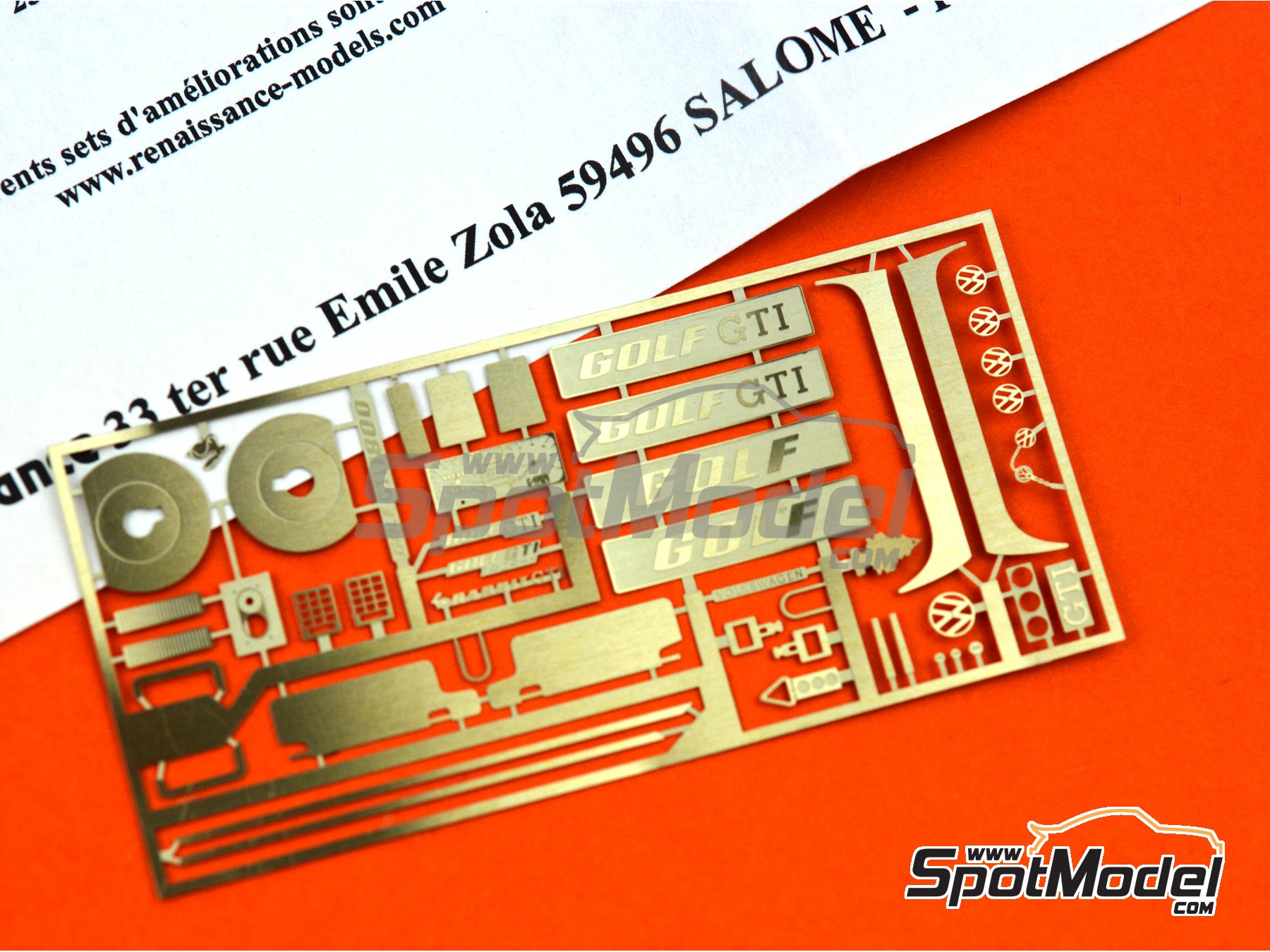 Image 4: Volkswagen Golf Mk I GTI | Detail up set in 1/24 scale manufactured by Renaissance Models (ref.&nbsp;TK24-410, also TK24/410)