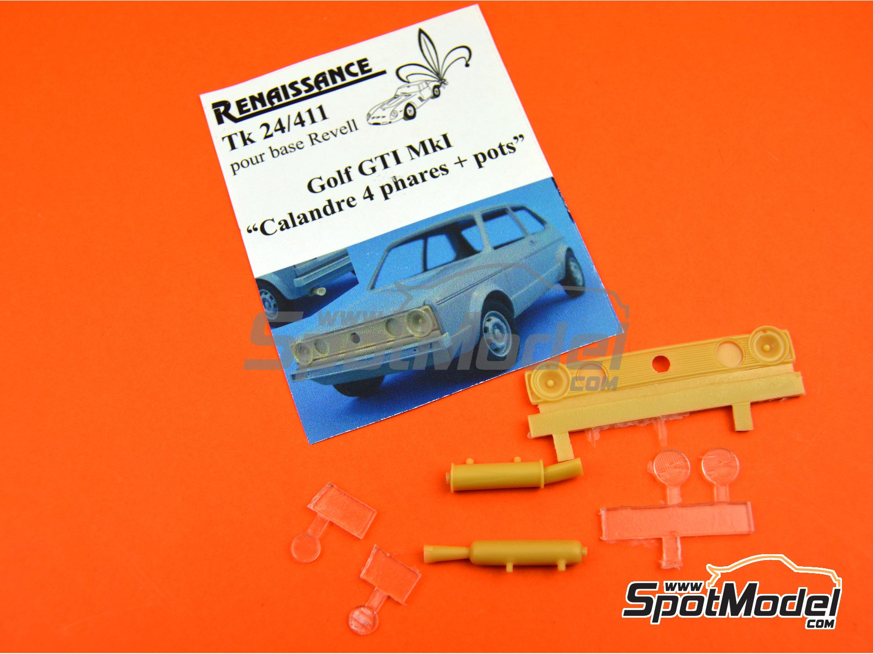 Image 2: Volkswagen Golf Mk I GTI | Transkit en escala&nbsp;1/24 fabricado por Renaissance Models (ref.&nbsp;TK24-411, tambien TK24/411)