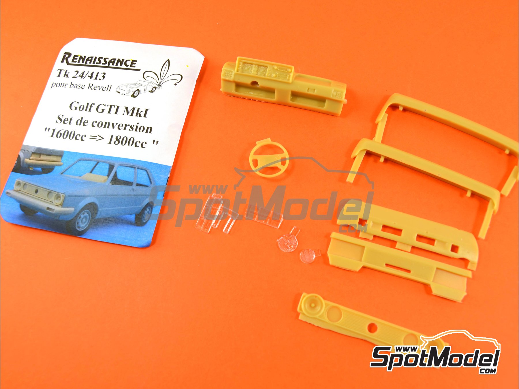 Image 1: Volkswagen Golf Mk I GTI | Transkit en escala&nbsp;1/24 fabricado por Renaissance Models (ref.&nbsp;TK24-413, tambien TK24/413)