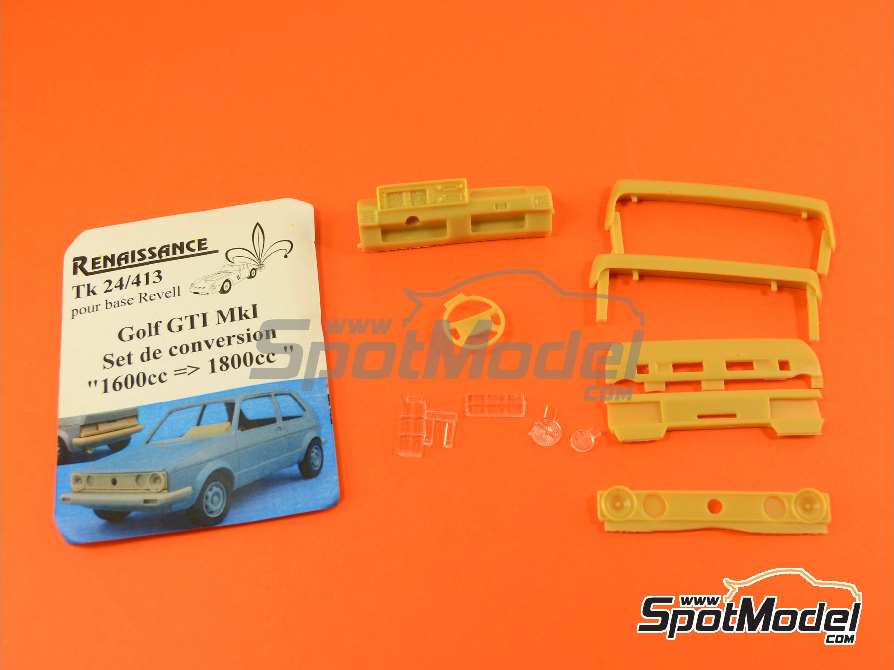 Image 8: Volkswagen Golf Mk I GTI | Transkit en escala&nbsp;1/24 fabricado por Renaissance Models (ref.&nbsp;TK24-413, tambien TK24/413)