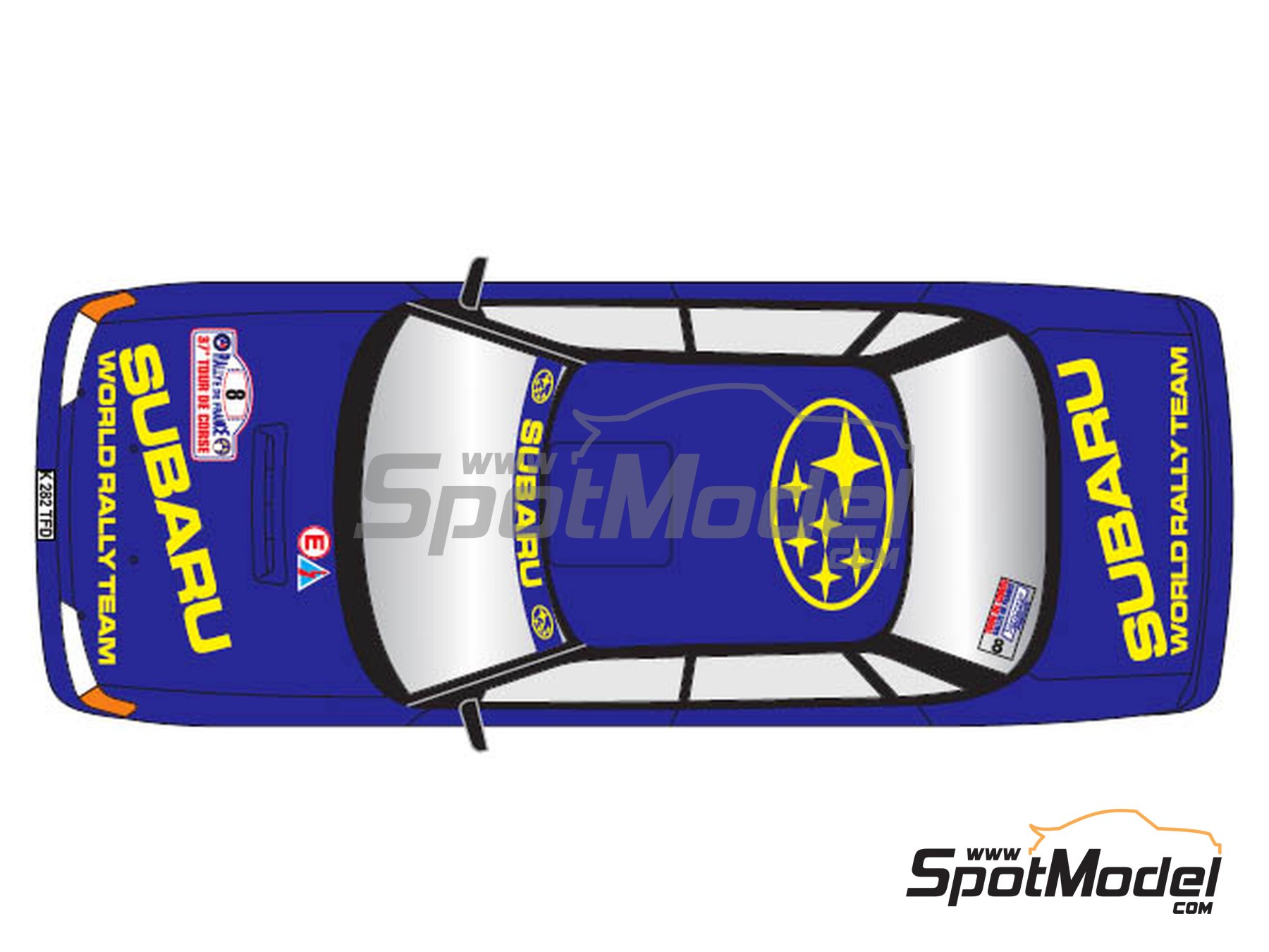 Image 4: Subaru Legacy RS Group A 555 Subaru WRT Team - Tour de Corse Rallye de France 1993 | Marking / livery in 1/24 scale manufactured by Renaissance Models (ref.&nbsp;TK24-440, also TK24/440)