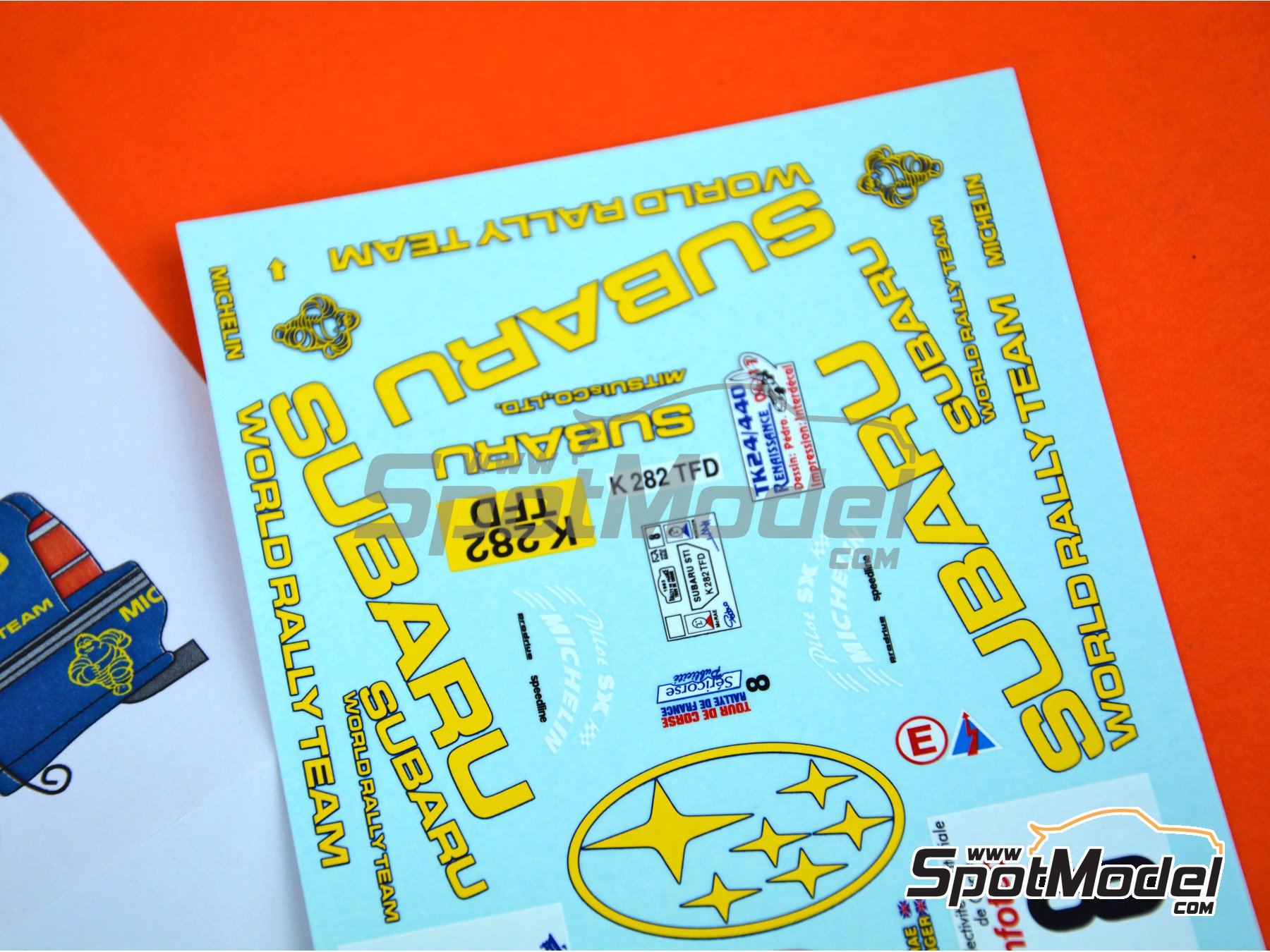 Image 8: Subaru Legacy RS Group A 555 Subaru WRT Team - Tour de Corse Rallye de France 1993 | Marking / livery in 1/24 scale manufactured by Renaissance Models (ref.&nbsp;TK24-440, also TK24/440)