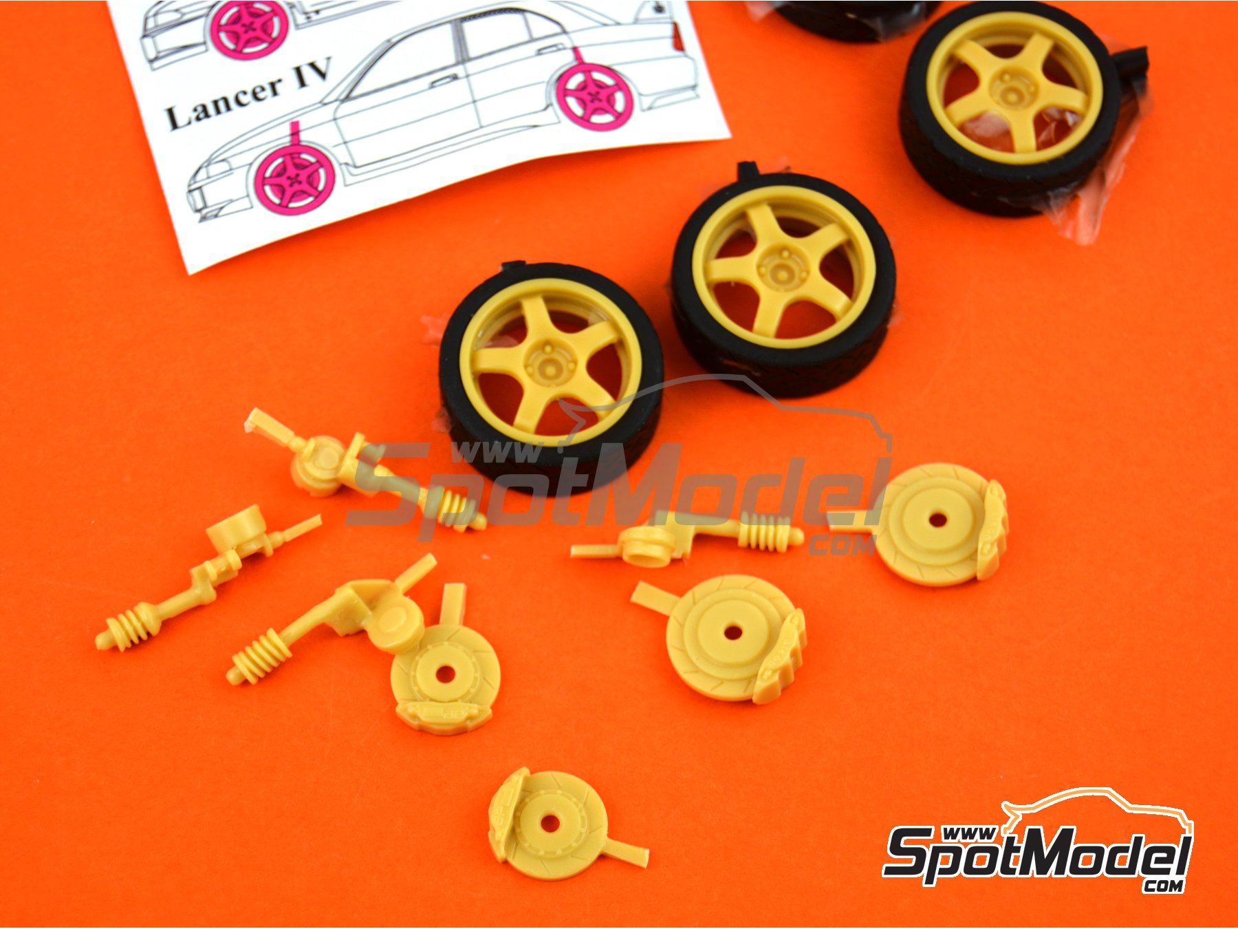 Image 4: Mitsubishi Lancer Evo III and Evo IV | Tarmac conversion set in 1/24 scale manufactured by Renaissance Models (ref.&nbsp;TK24-443, also TK24/443)