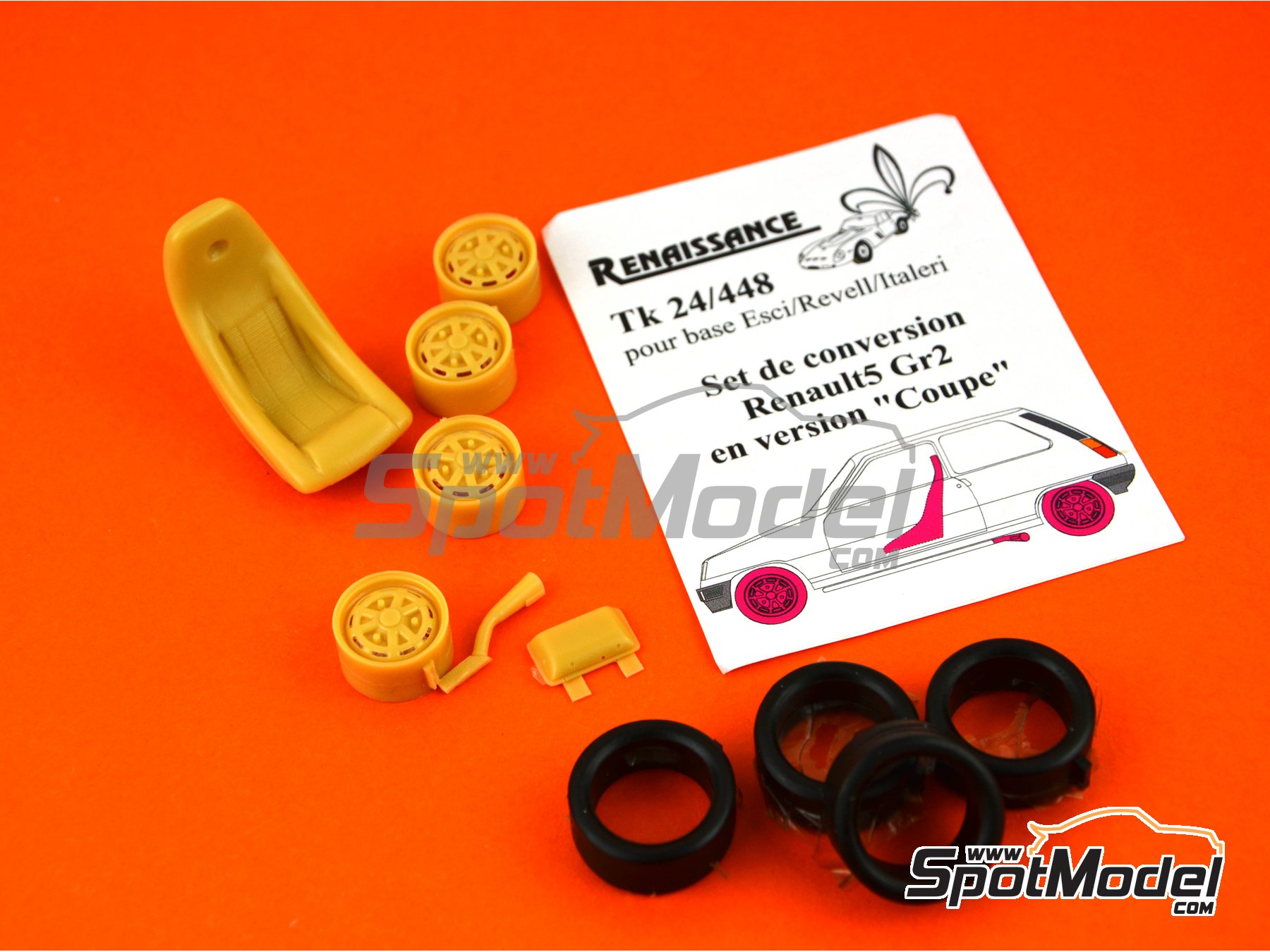 Image 5: Renault R5 Coupe | Transkit in 1/24 scale manufactured by Renaissance Models (ref.&nbsp;TK24-448)