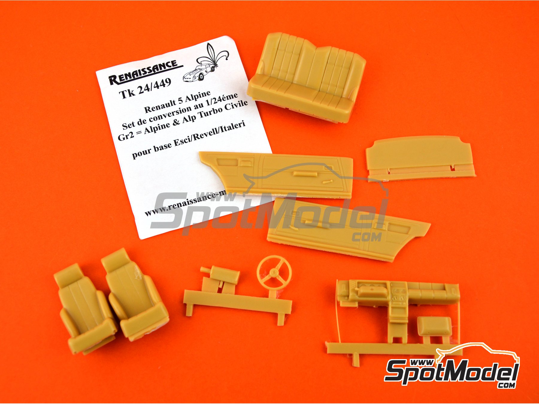 Image 2: Renault R5 Alpine Turbo | Transkit in 1/24 scale manufactured by Renaissance Models (ref.&nbsp;TK24-449)