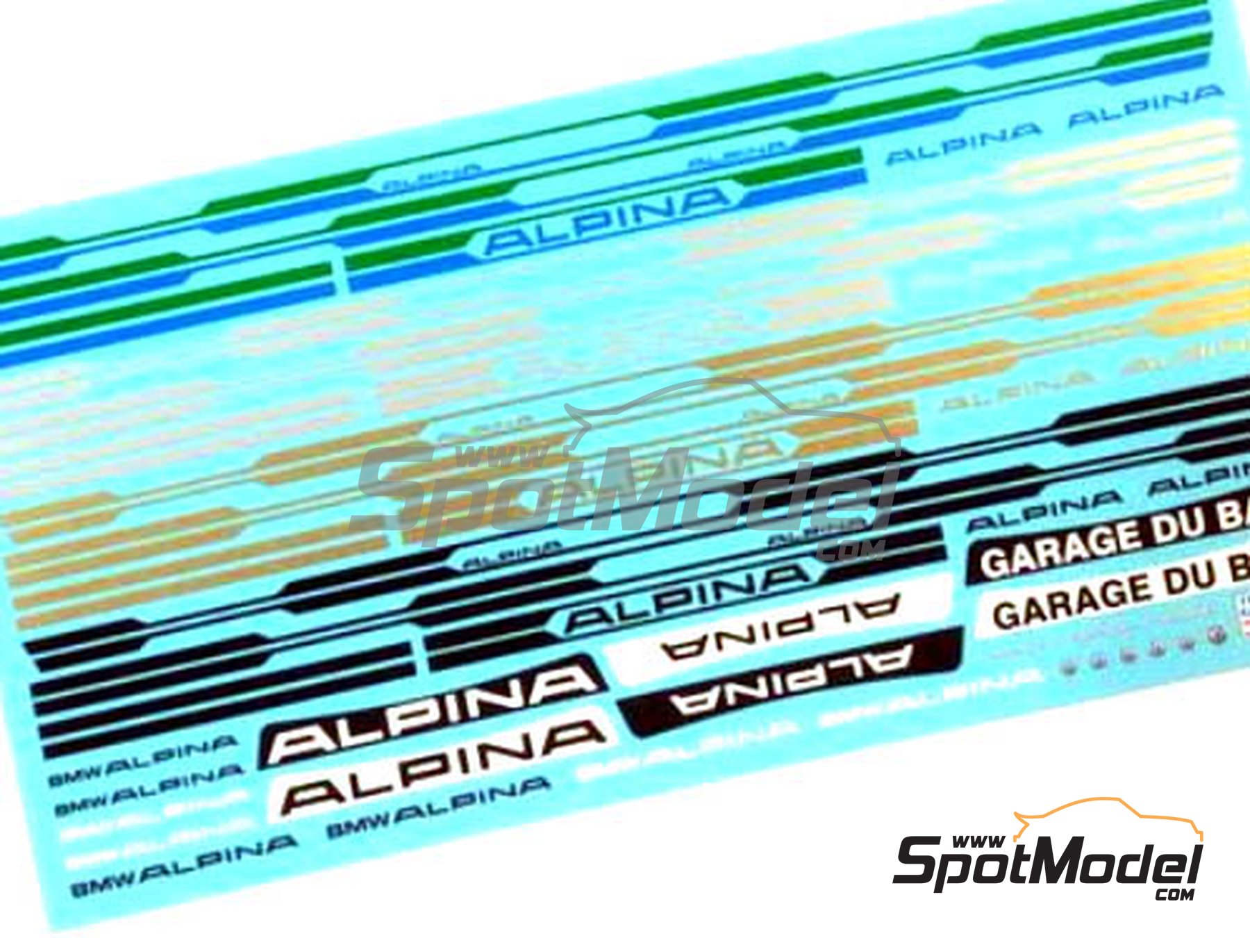 Image 1: BMW 2002 sponsored by Alpina | Marking / livery in 1/24 scale manufactured by Renaissance Models (ref.&nbsp;TK24-452, also TK24/452)