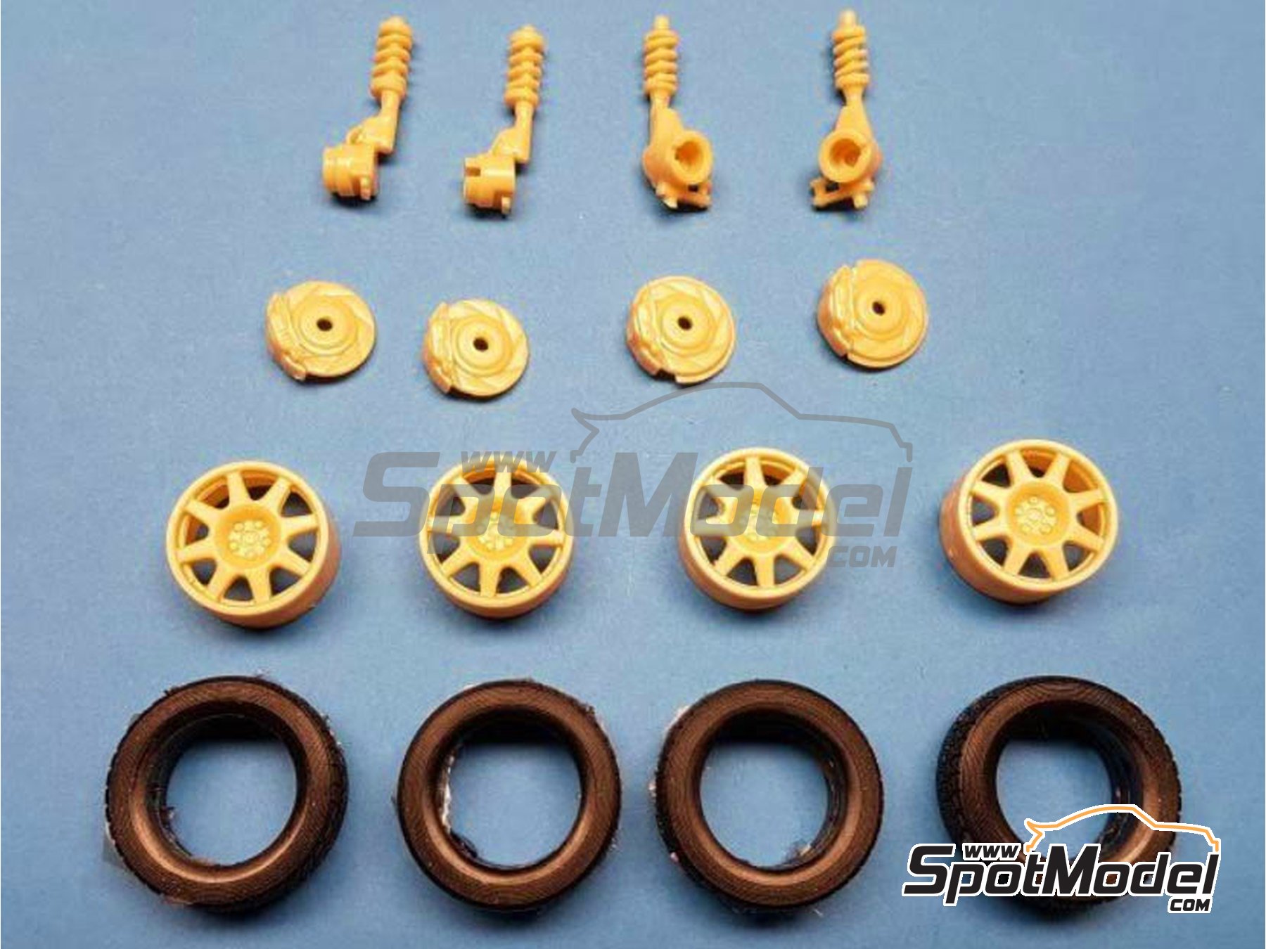 Image 1: Subaru Impreza WRC gravel conversion Speedline 8 arms -  1998 and 1999 | Gravel conversion set in 1/24 scale manufactured by Renaissance Models (ref.&nbsp;TK24-454, also TK24/454)