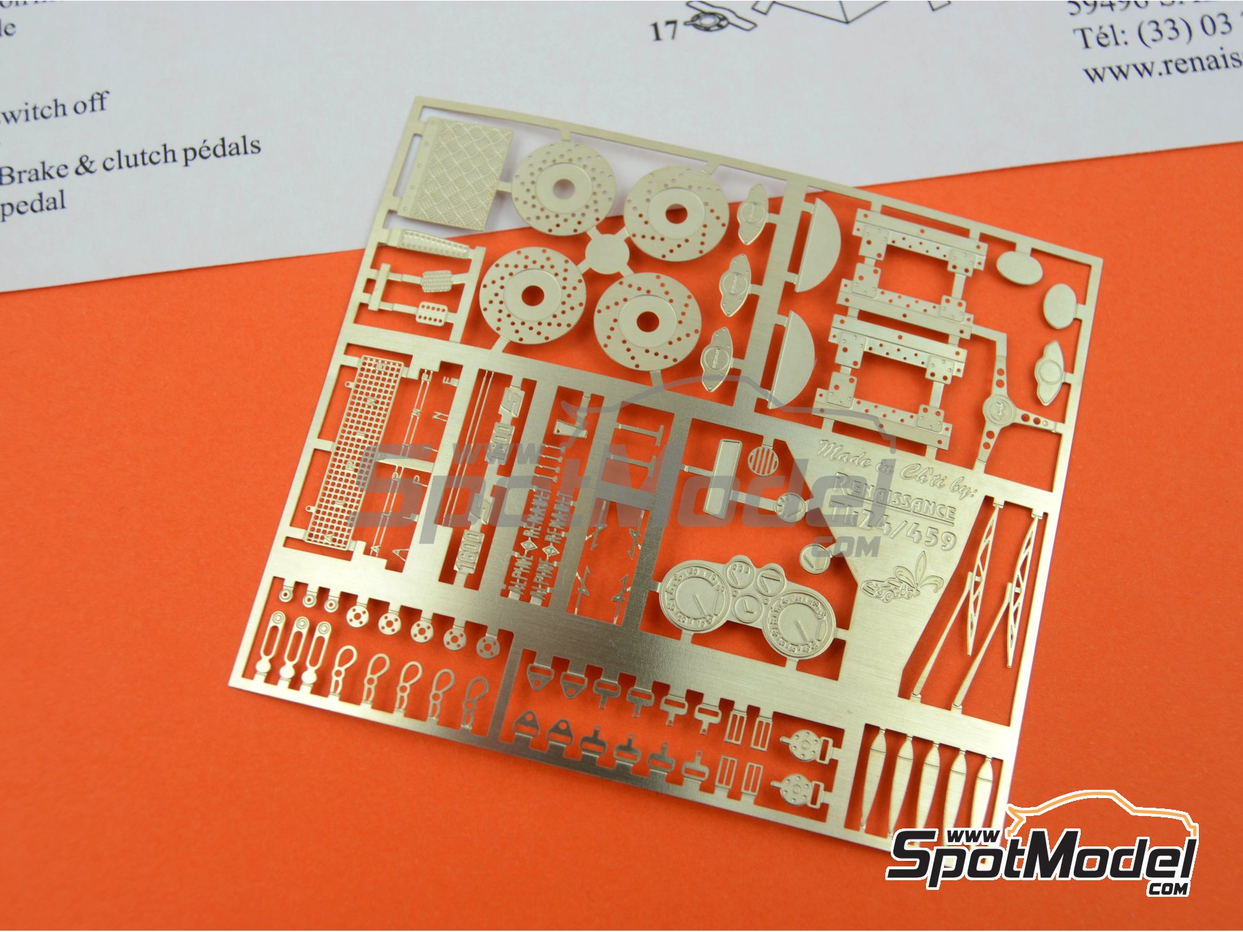 Image 6: Alpine Renault A110 1600 S -  1973 | Detail up set in 1/24 scale manufactured by Renaissance Models (ref. TK24-459, also TK24/459)