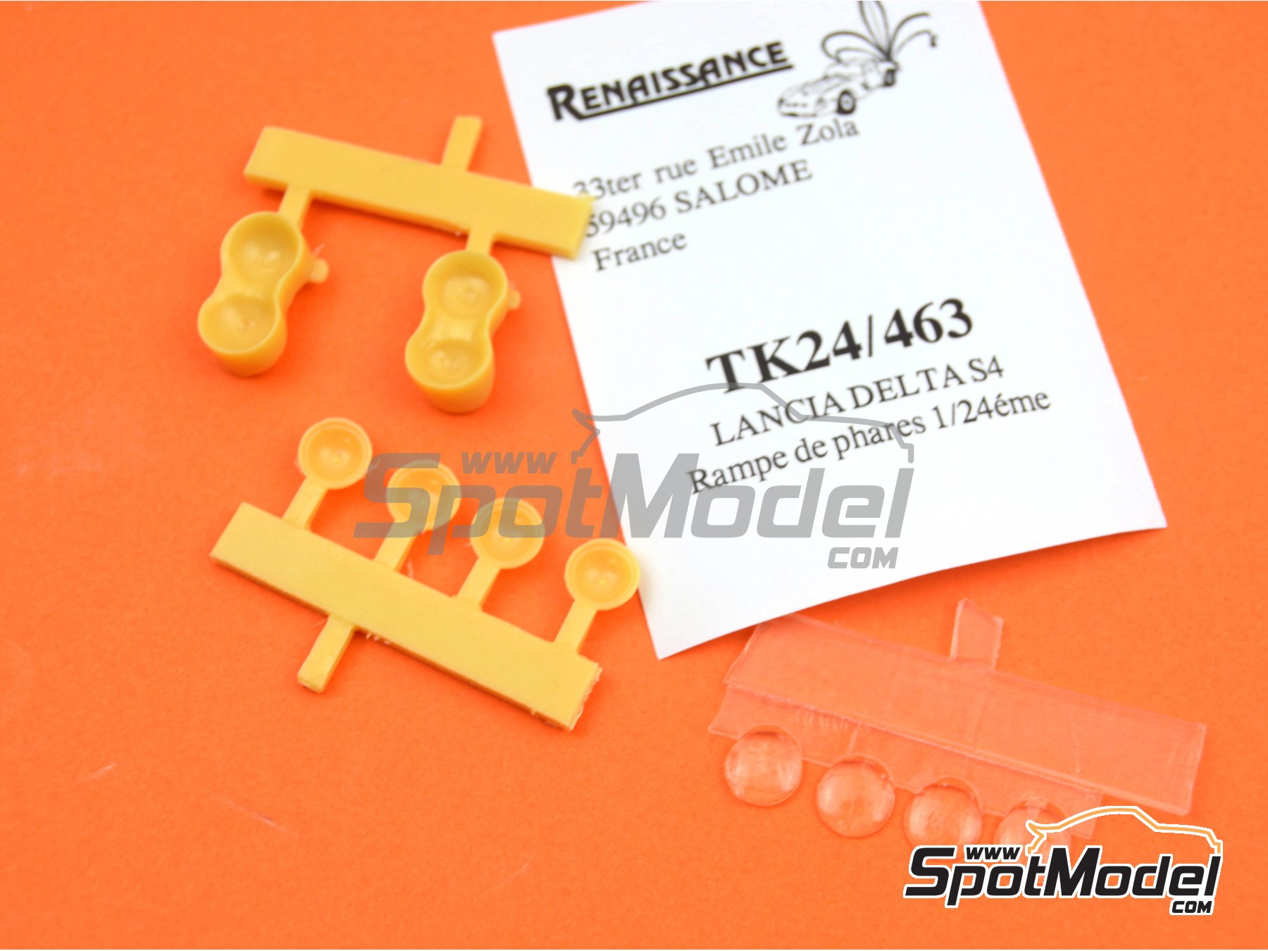 Image 4: Luces de noche para Lancia Delta S4 | Luces en escala&nbsp;1/24 fabricado por Renaissance Models (ref.&nbsp;TK24-463, tambien TK24/463)