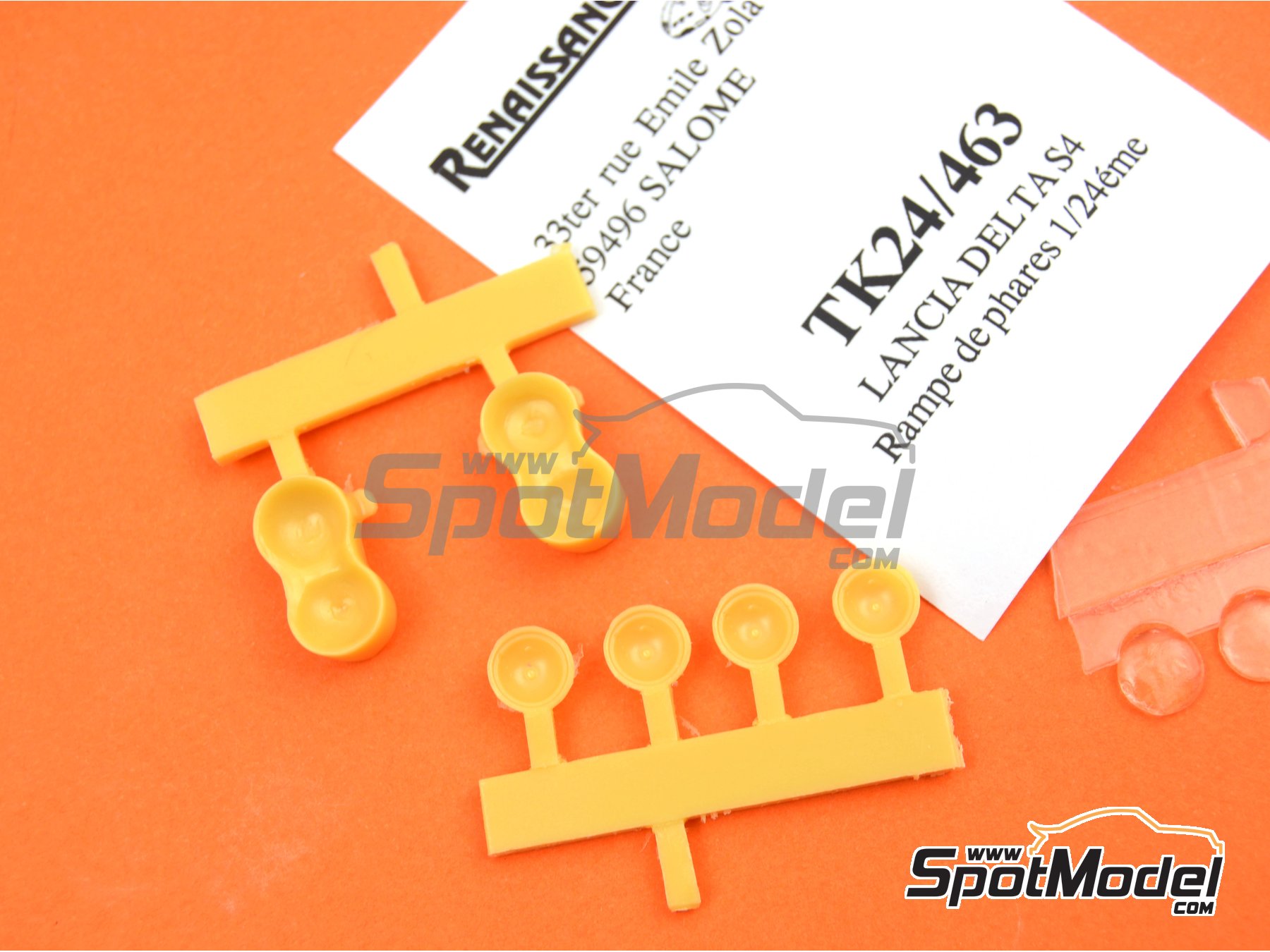 Image 5: Luces de noche para Lancia Delta S4 | Luces en escala&nbsp;1/24 fabricado por Renaissance Models (ref.&nbsp;TK24-463, tambien TK24/463)