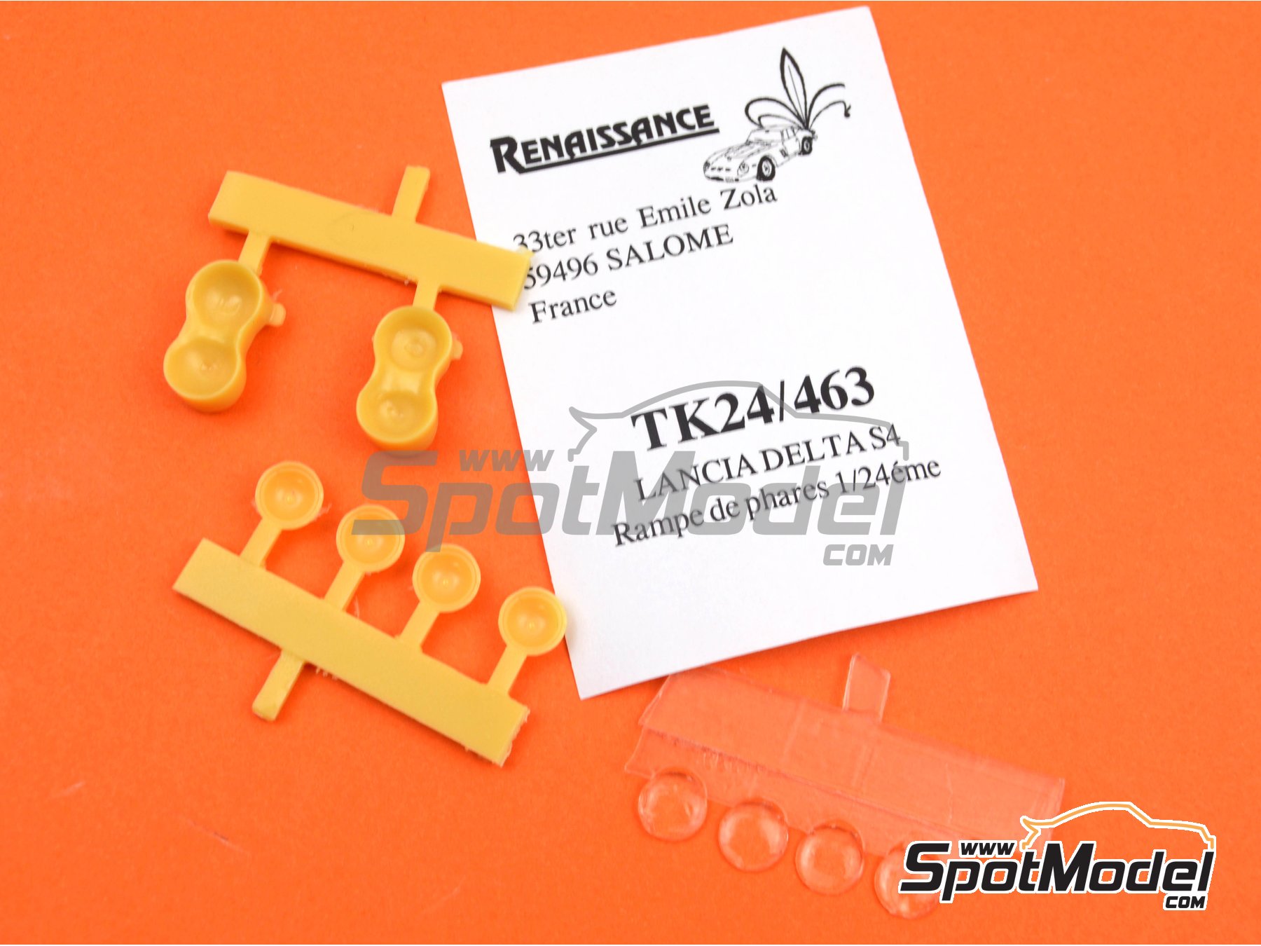 Image 6: Luces de noche para Lancia Delta S4 | Luces en escala&nbsp;1/24 fabricado por Renaissance Models (ref.&nbsp;TK24-463, tambien TK24/463)