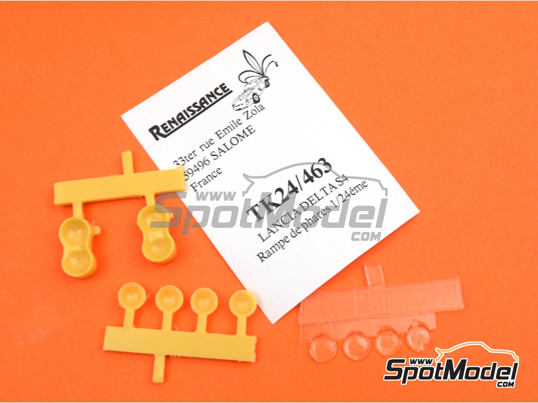 Image 7: Luces de noche para Lancia Delta S4 | Luces en escala&nbsp;1/24 fabricado por Renaissance Models (ref.&nbsp;TK24-463, tambien TK24/463)