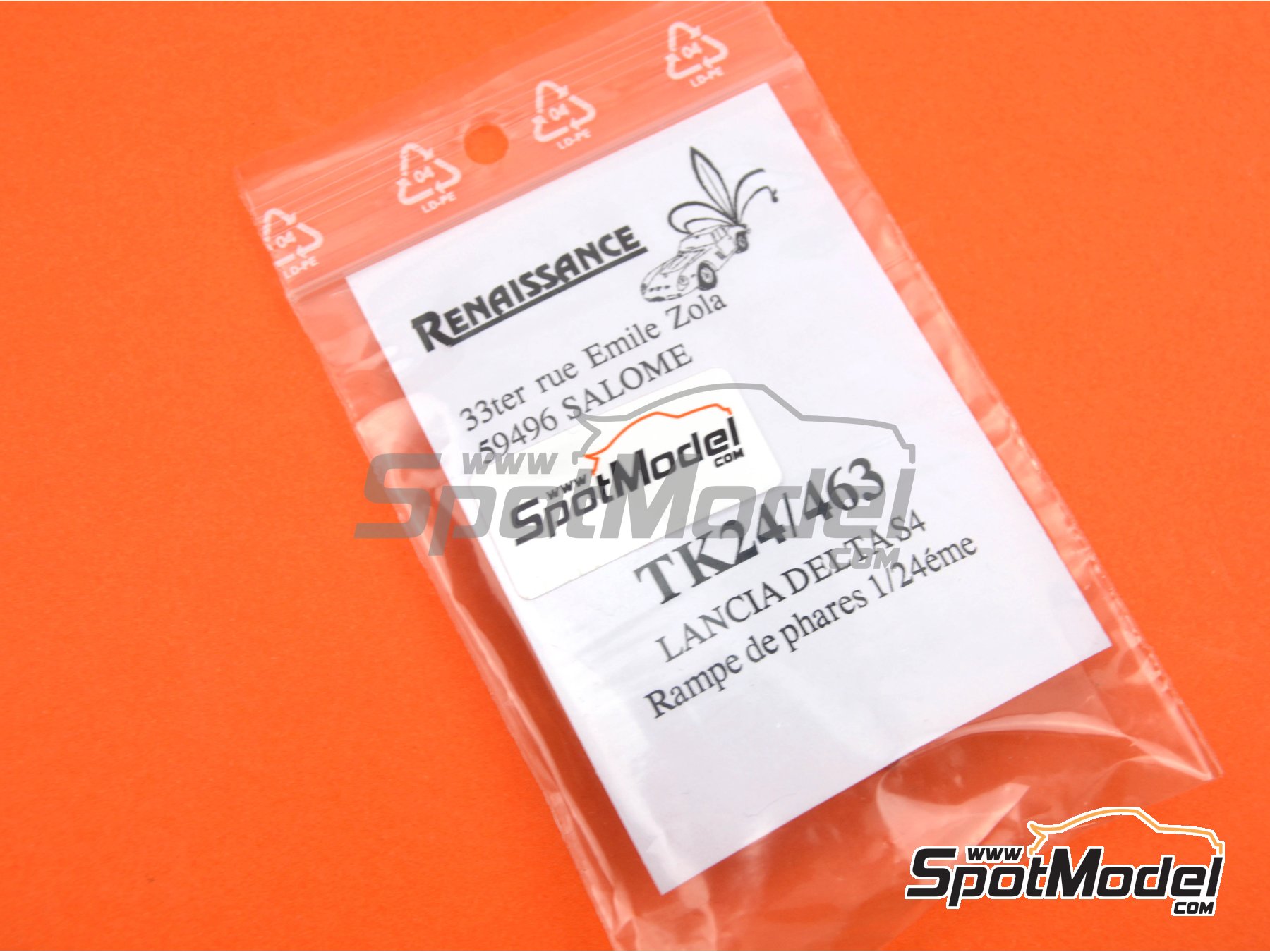 Image 8: Luces de noche para Lancia Delta S4 | Luces en escala&nbsp;1/24 fabricado por Renaissance Models (ref.&nbsp;TK24-463, tambien TK24/463)