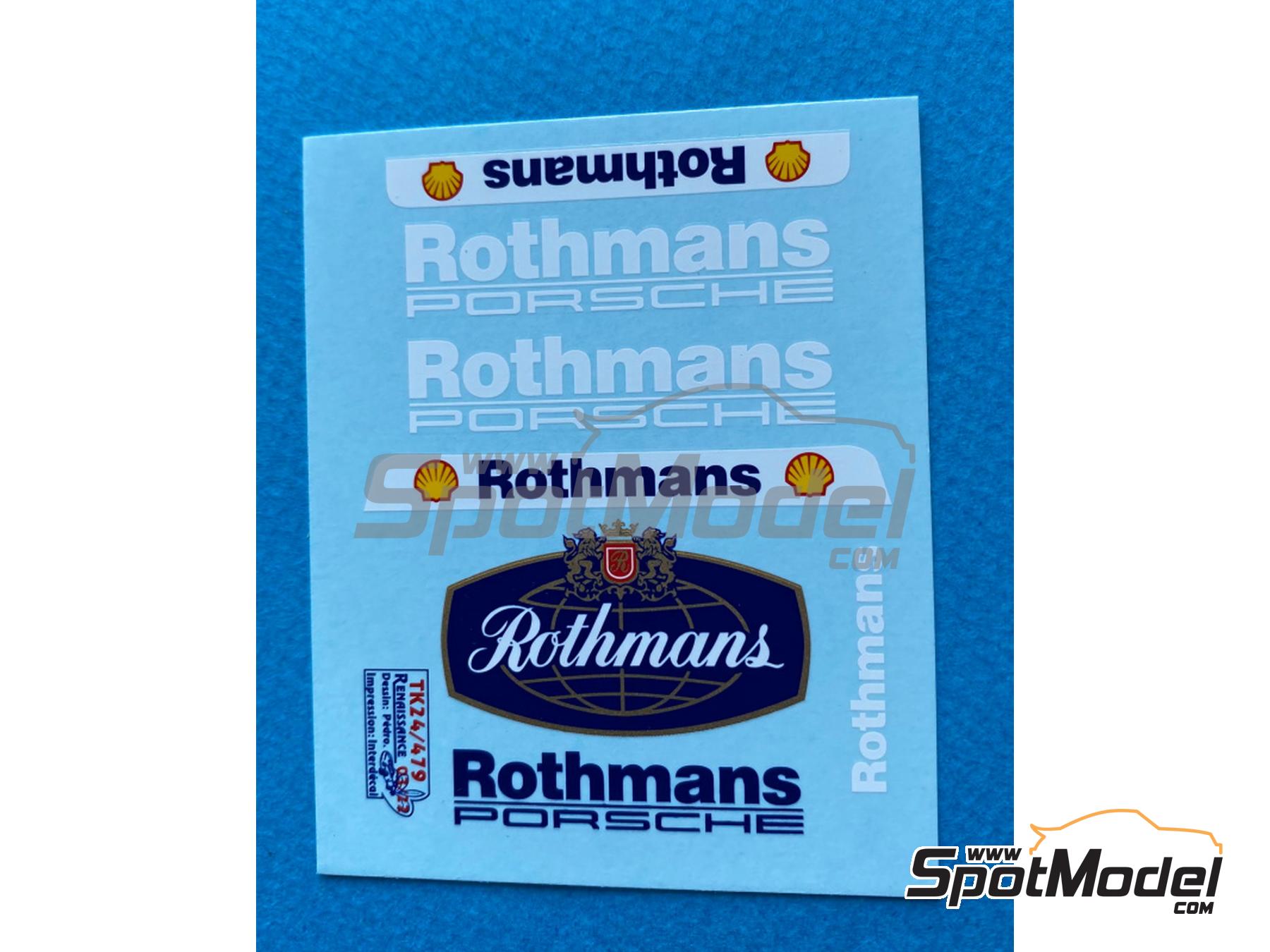 Image 1: Porsche 911 SC RS sponsored by Rothmans Porsche - Oman International Rally 1985 | Marking / livery in 1/24 scale manufactured by Renaissance Models (ref.&nbsp;TK24-479, also TK24/479)